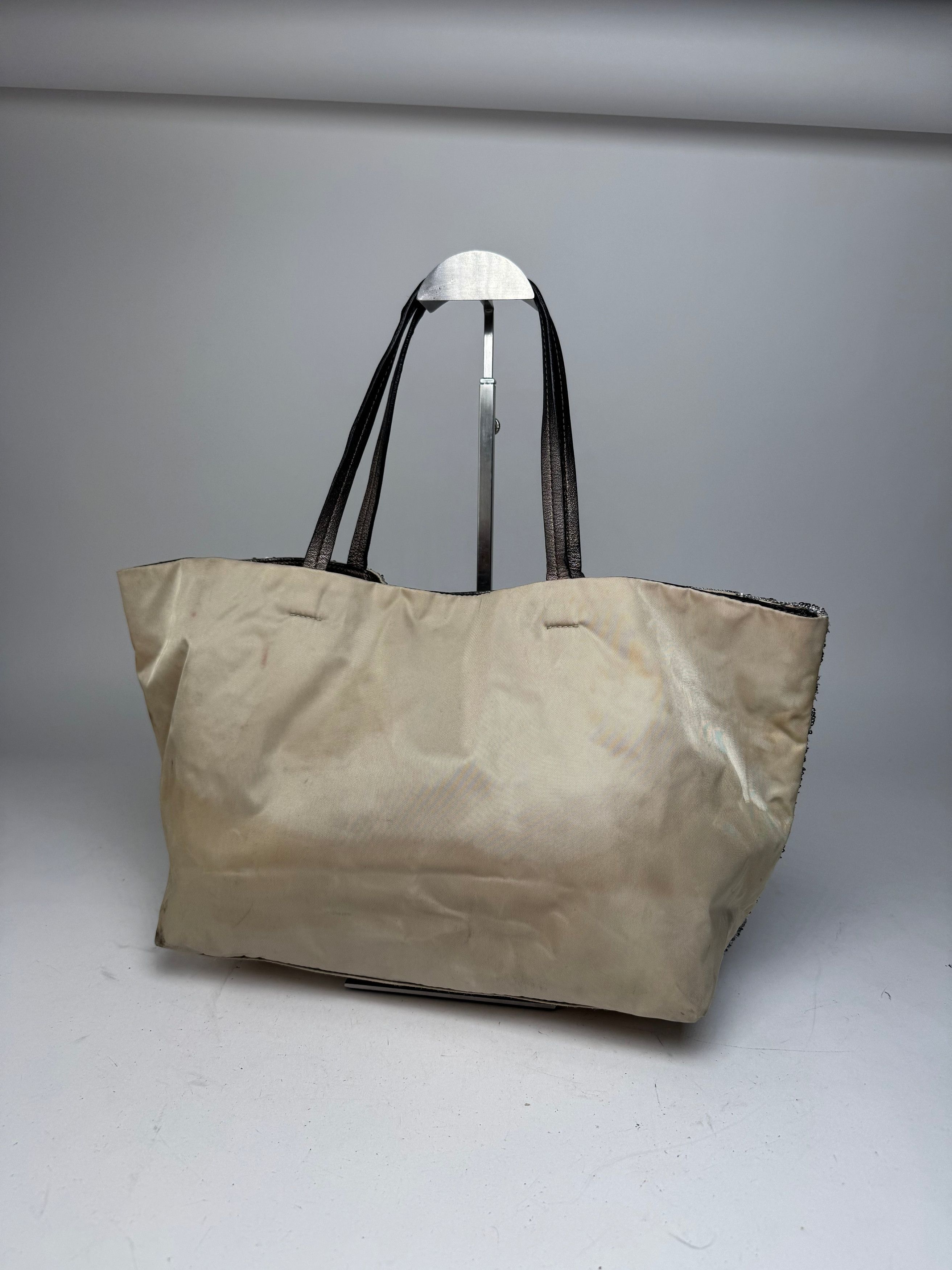 Salvatore Ferragamo Vintage Tote Bag Silver Size ONE SIZE - 10 Thumbnail