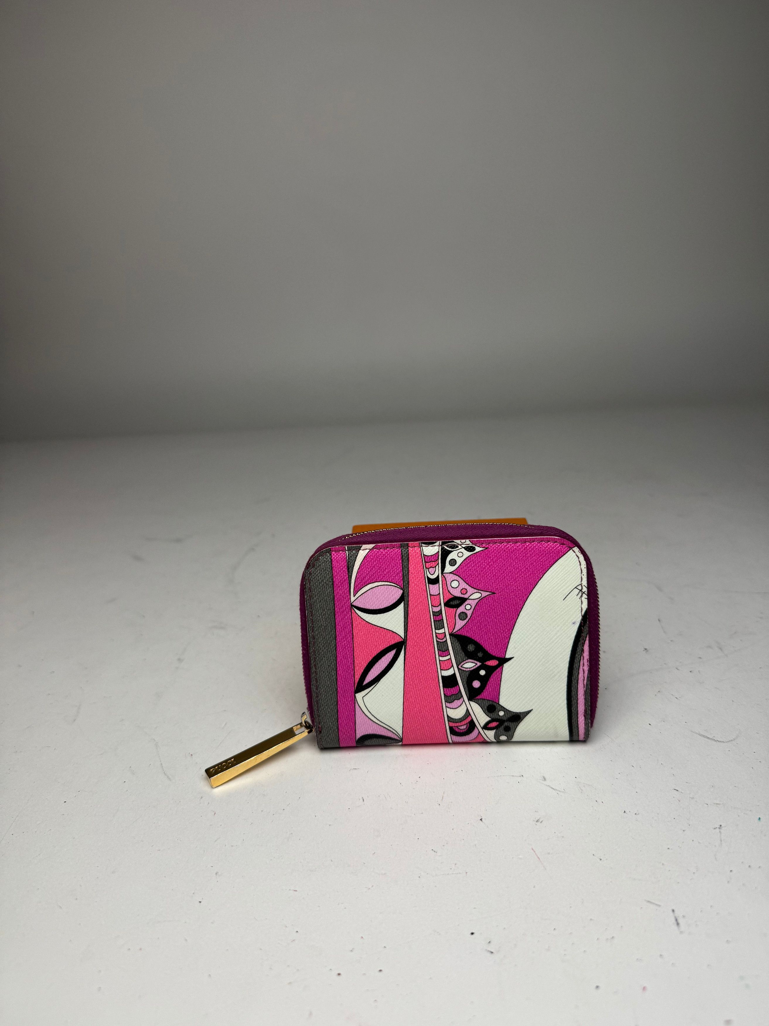 Emilio Pucci Vintage Leather Card Holder Purple Red White Size ONE SIZE - 2 Thumbnail