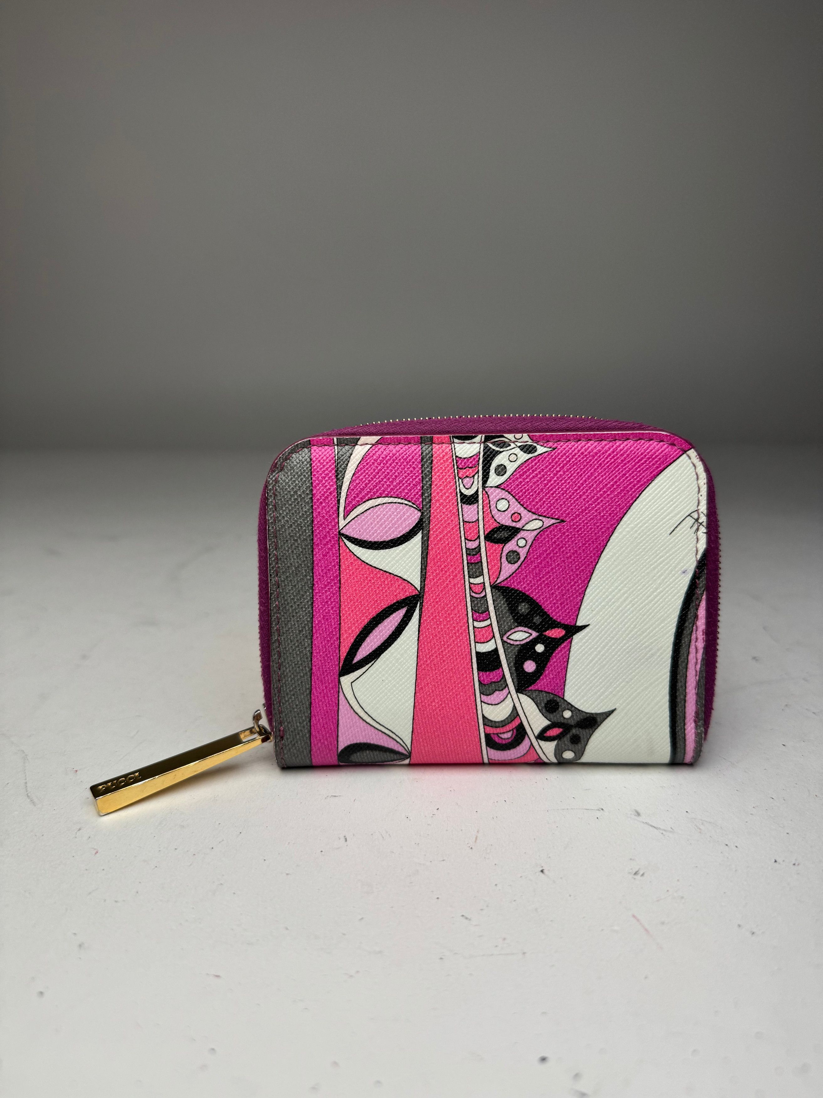 Emilio Pucci Vintage Leather Card Holder Purple Red White Size ONE SIZE - 5 Thumbnail
