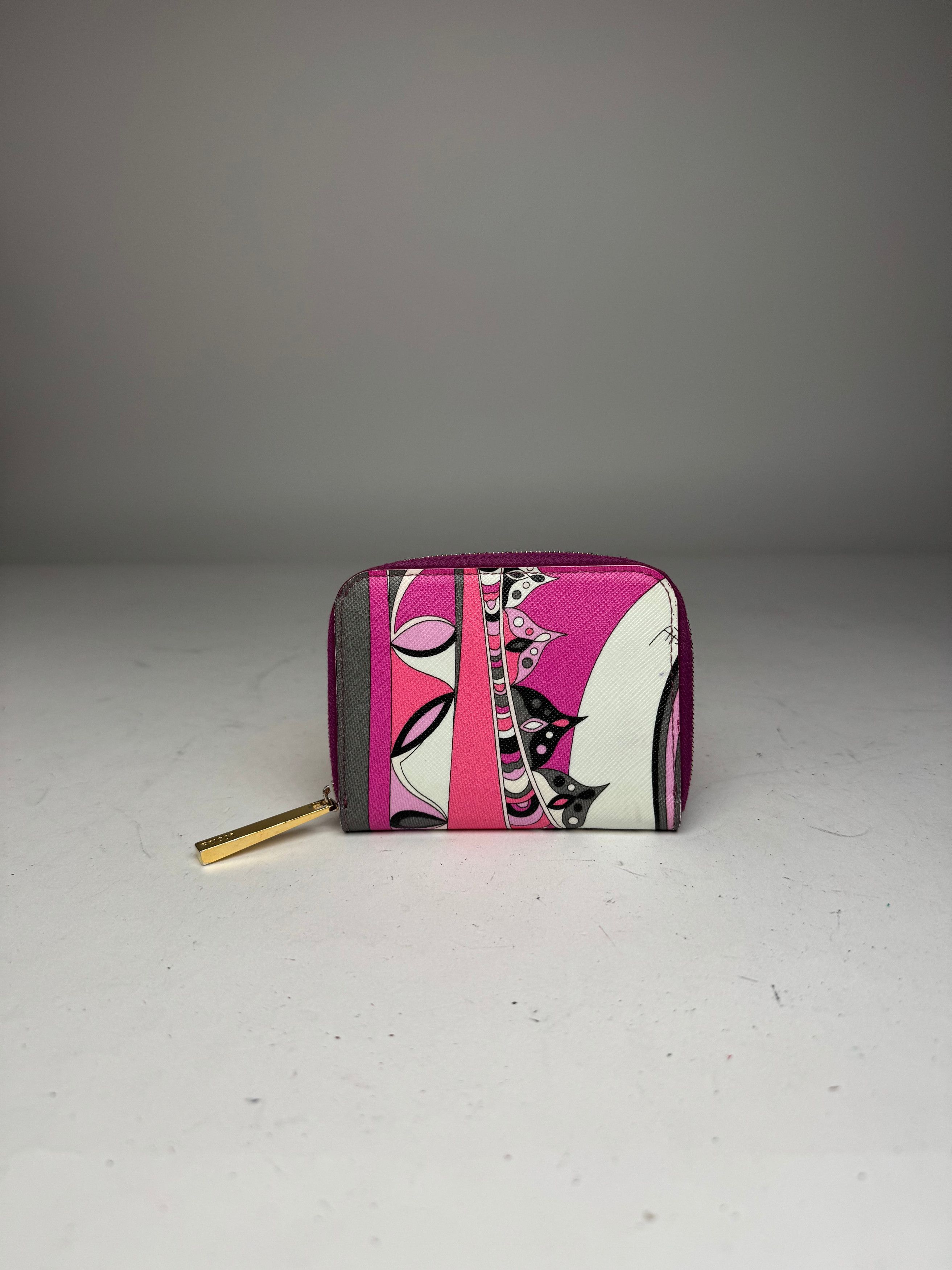 Emilio Pucci Vintage Leather Card Holder Purple Red White Size ONE SIZE - 10 Thumbnail
