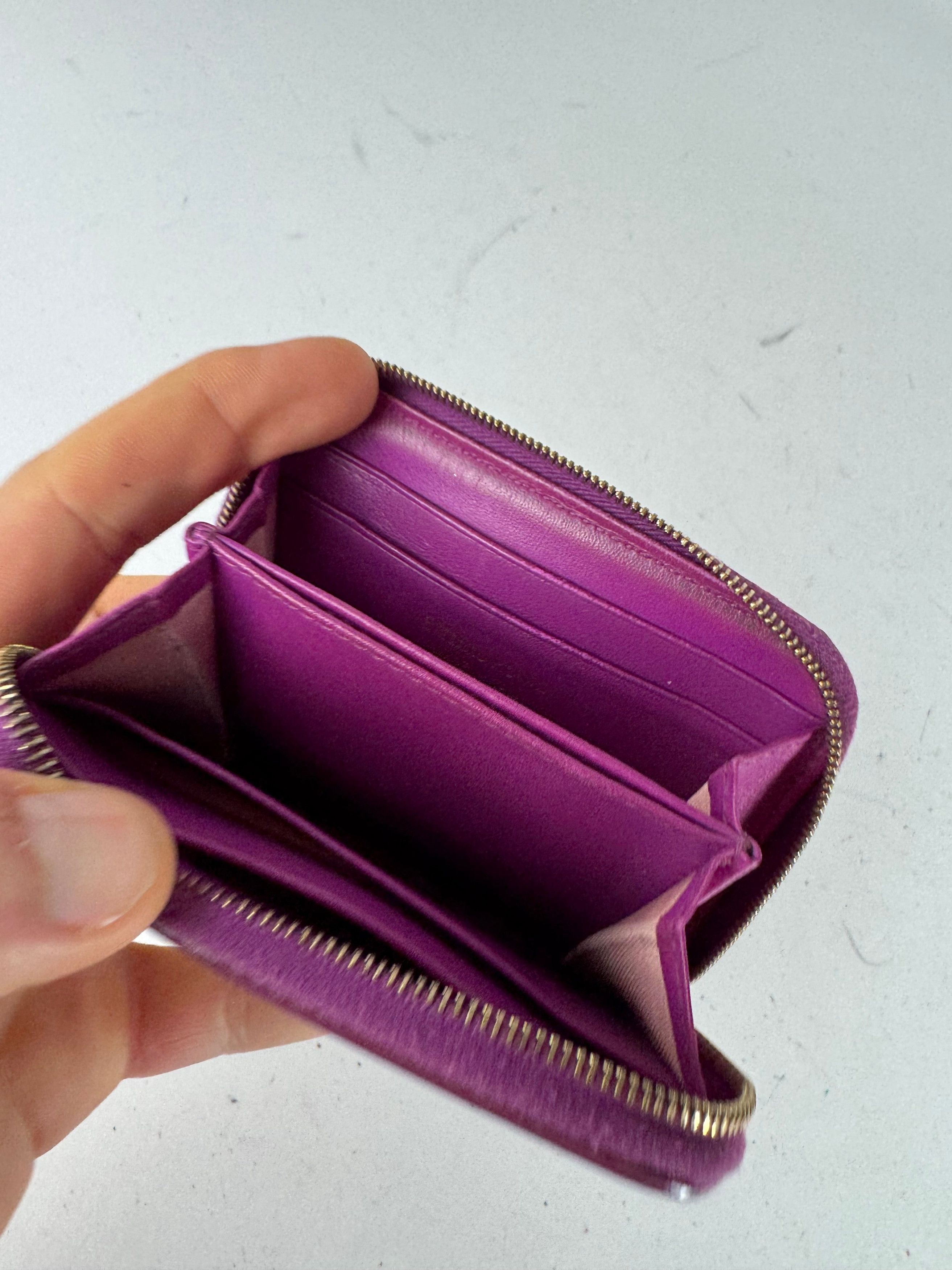 Emilio Pucci Vintage Leather Card Holder Purple Red White Size ONE SIZE - 3 Thumbnail