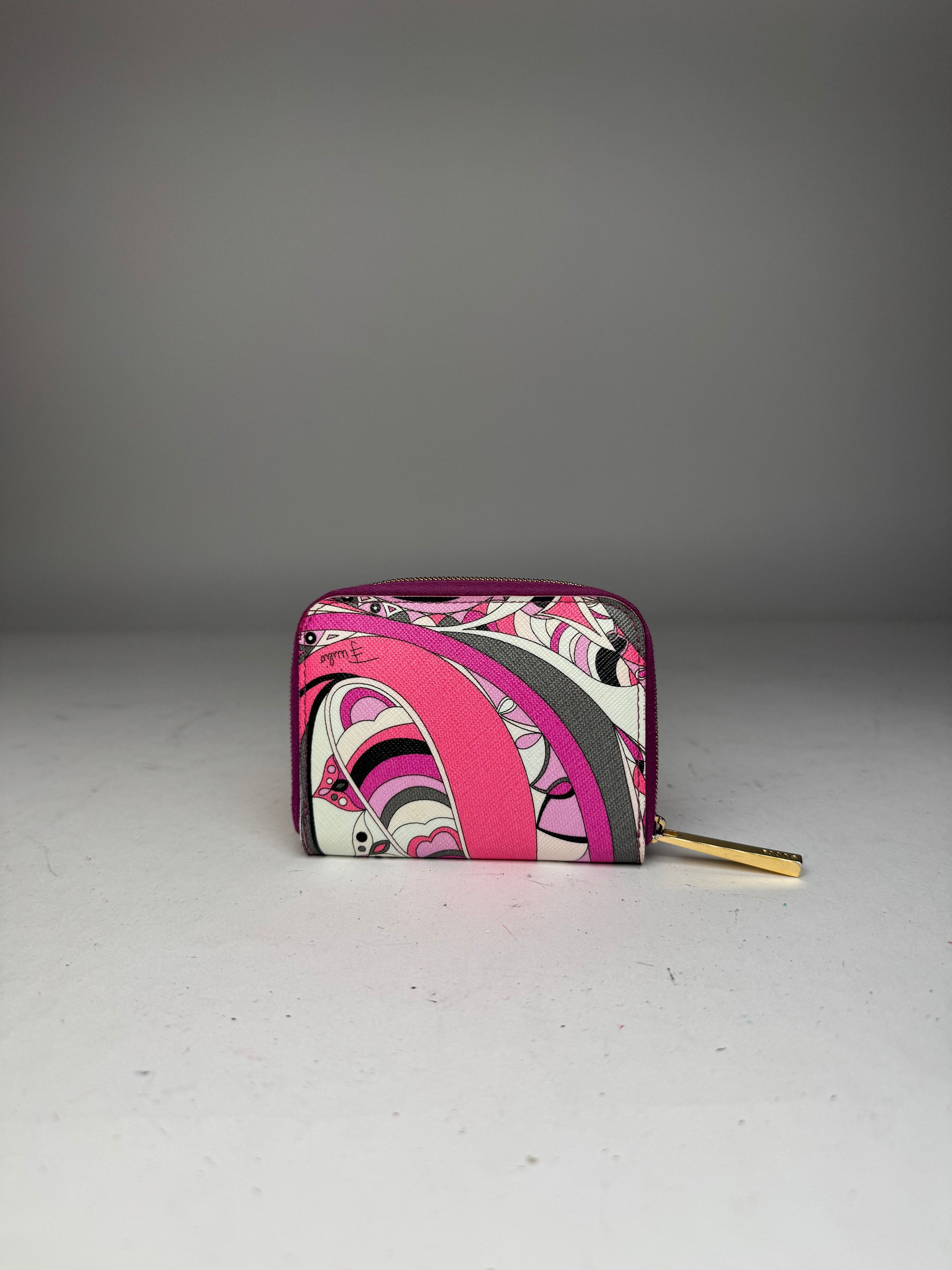 Emilio Pucci Vintage Leather Card Holder Purple Red White Size ONE SIZE - 9 Thumbnail