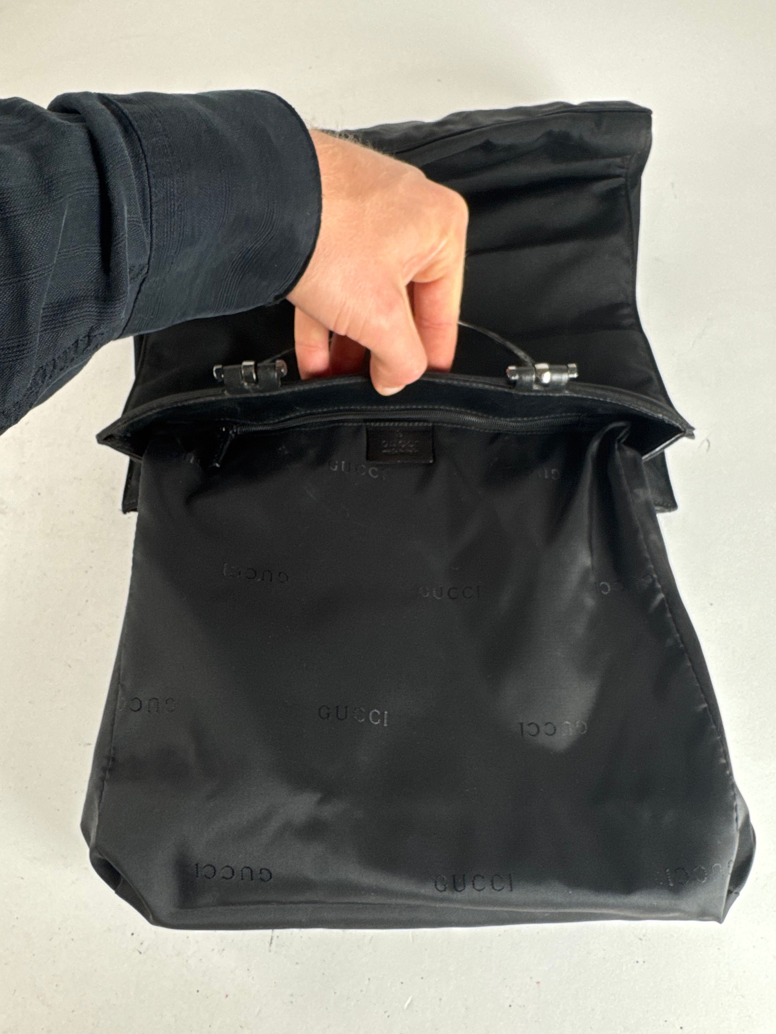 Gucci Vintage Tom Ford Era Handbag Polyester Black Size ONE SIZE - 3 Thumbnail
