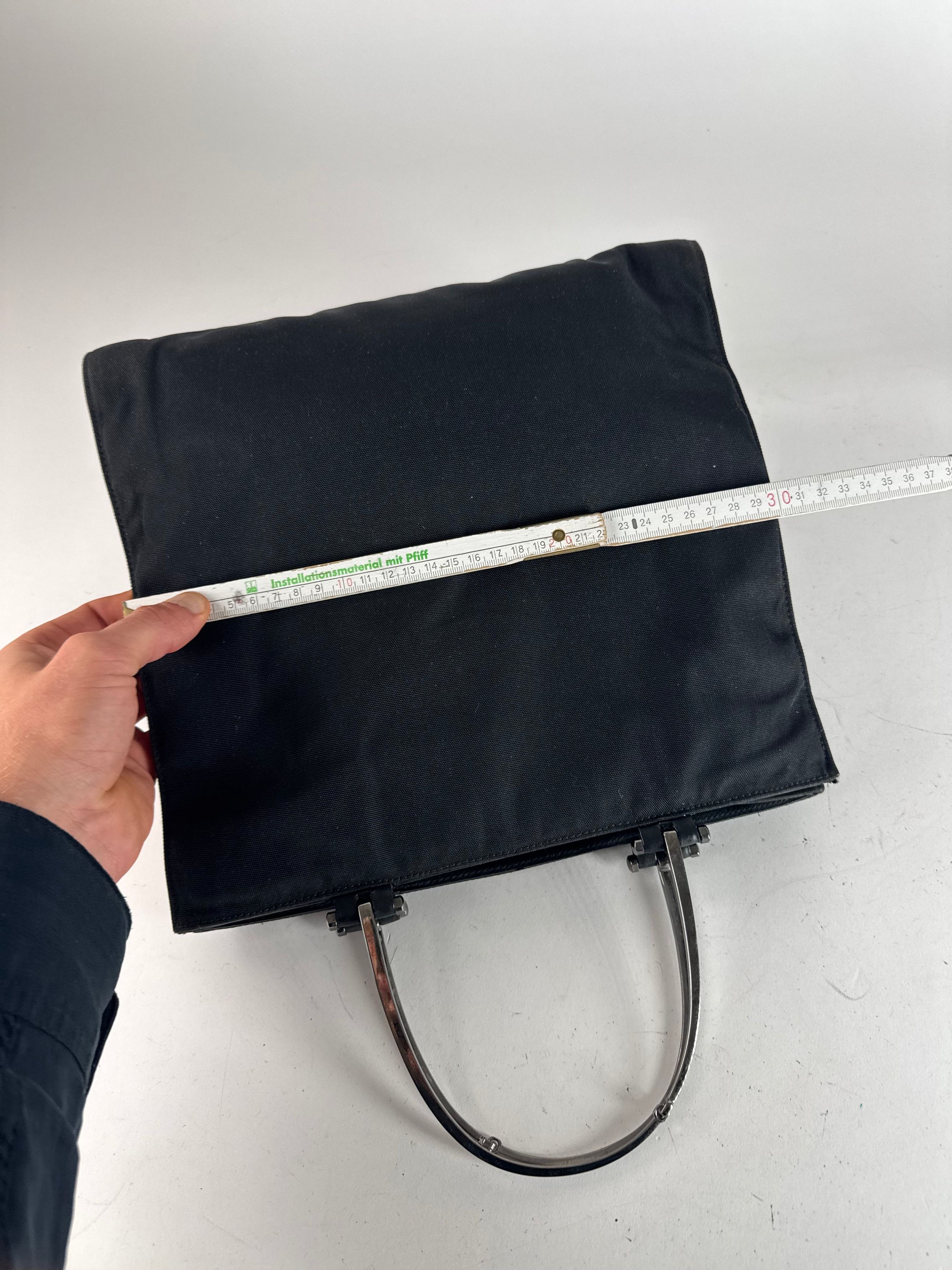Gucci Vintage Tom Ford Era Handbag Polyester Black Size ONE SIZE - 11 Thumbnail