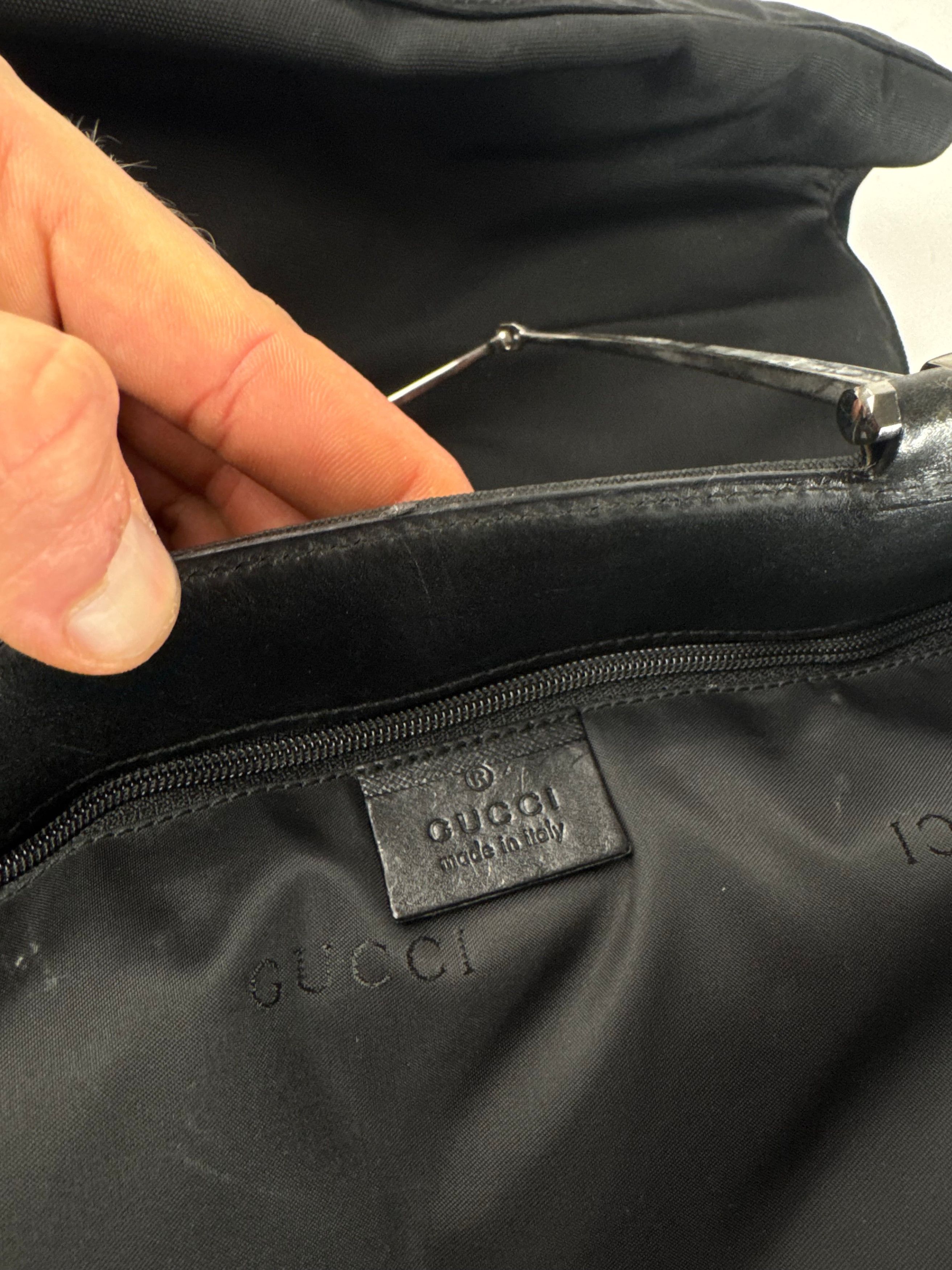 Gucci Vintage Tom Ford Era Handbag Polyester Black Size ONE SIZE - 4 Thumbnail