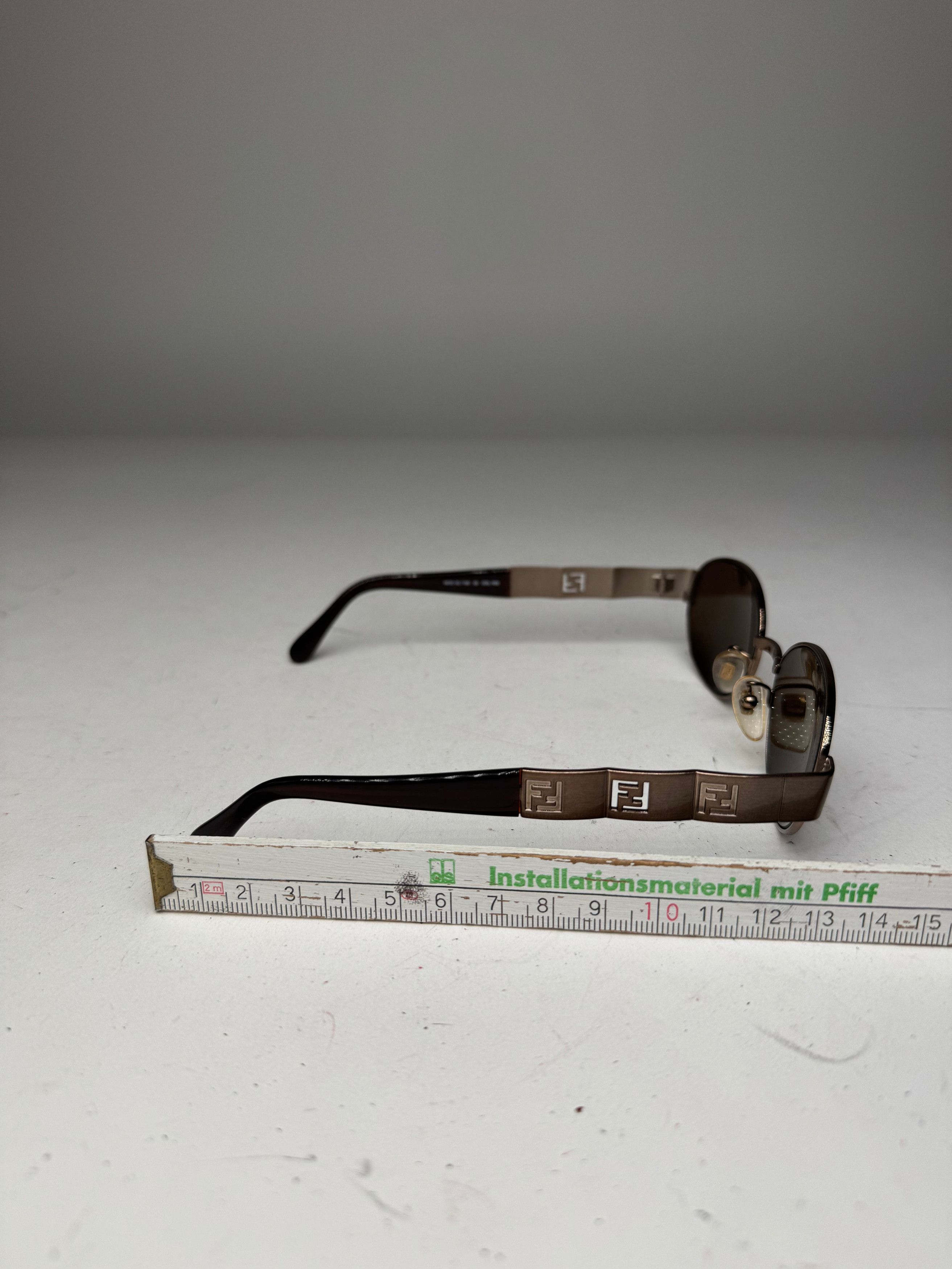 Fendi Vintage Roma Retro Sunglasses Brown Size ONE SIZE - 9 Thumbnail