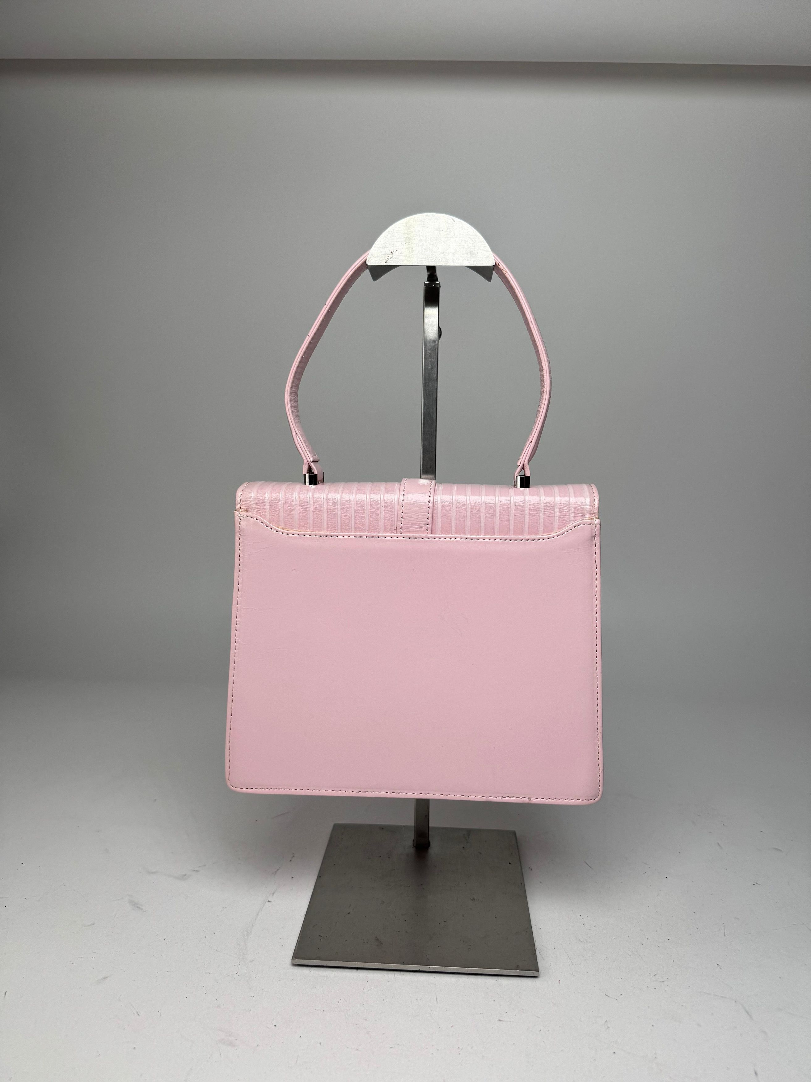 Courreges Vintage Leather Handbag Pink Size ONE SIZE - 13 Thumbnail