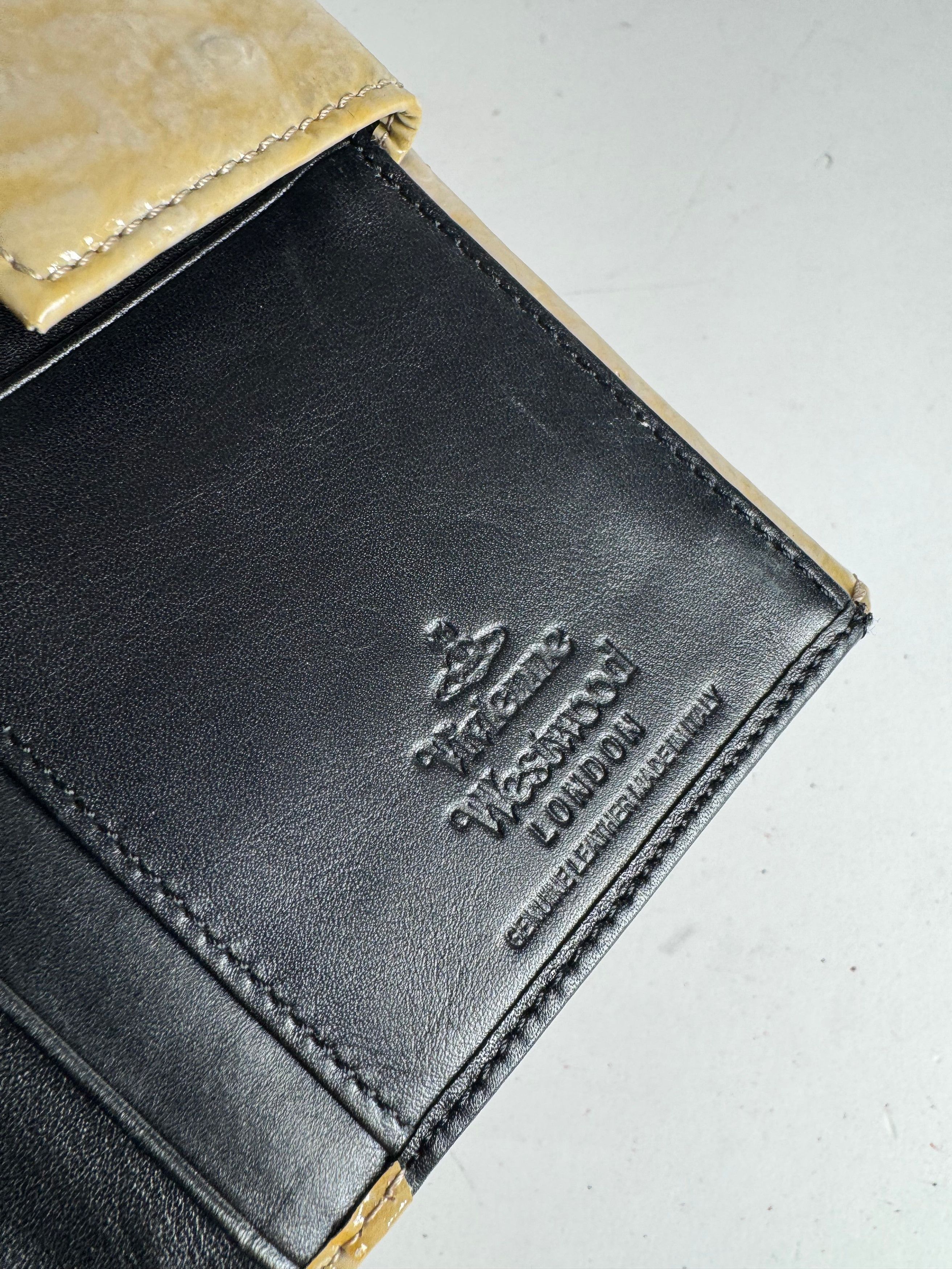 Vivienne Westwood Vintage Patent Ostrich Leather Wallet Brown Size ONE SIZE - 5 Thumbnail
