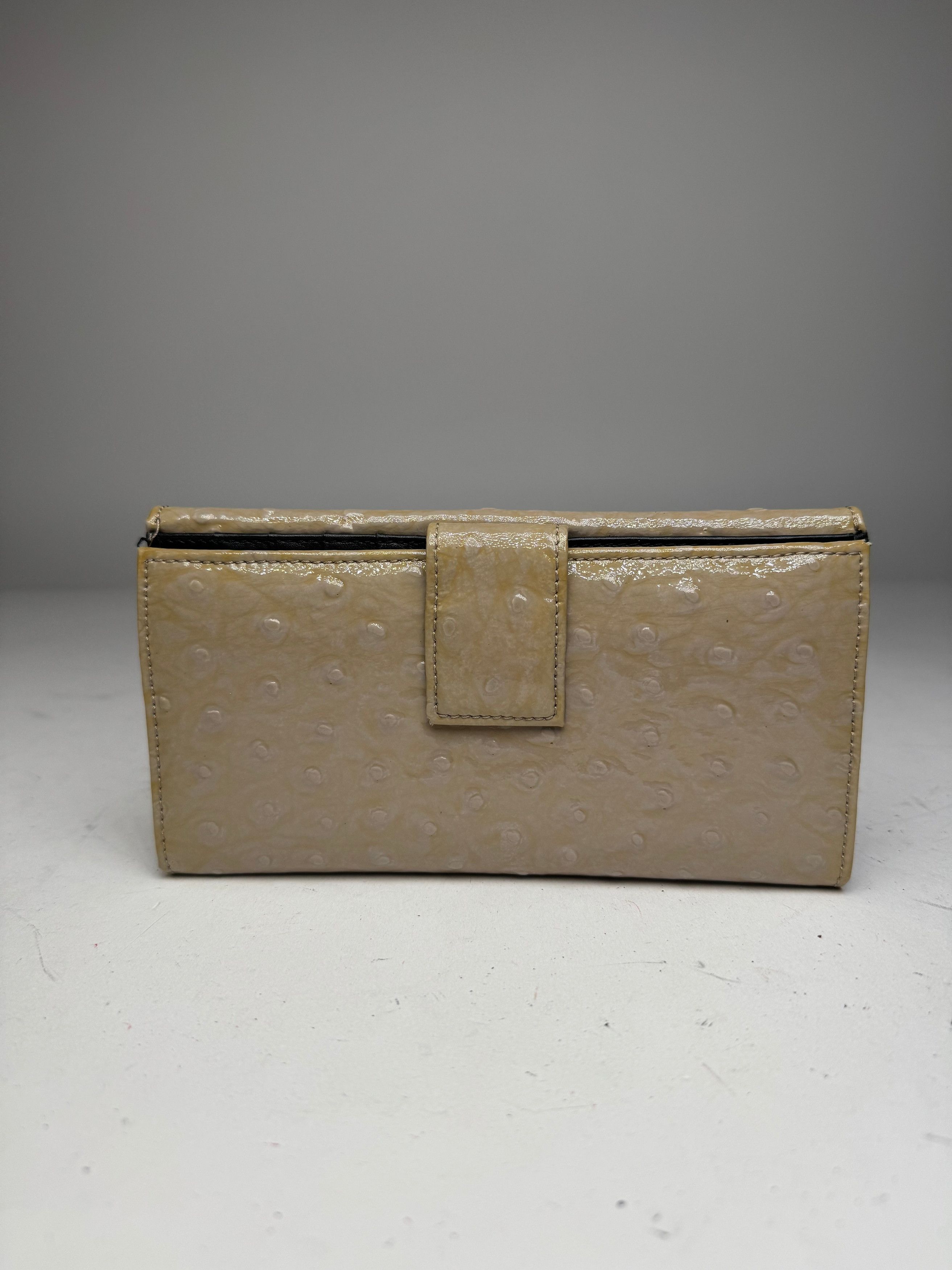 Vivienne Westwood Vintage Patent Ostrich Leather Wallet Brown Size ONE SIZE - 2 Thumbnail