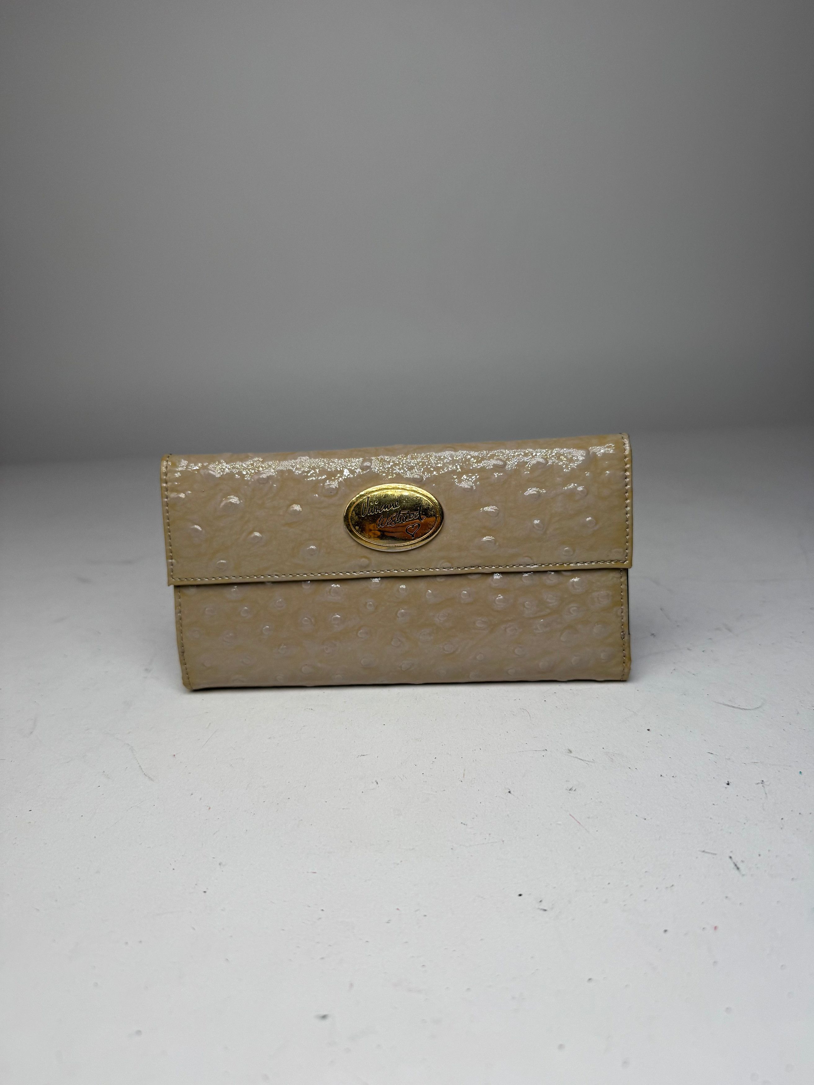 Vivienne Westwood Vintage Patent Ostrich Leather Wallet Brown Size ONE SIZE - 6 Thumbnail