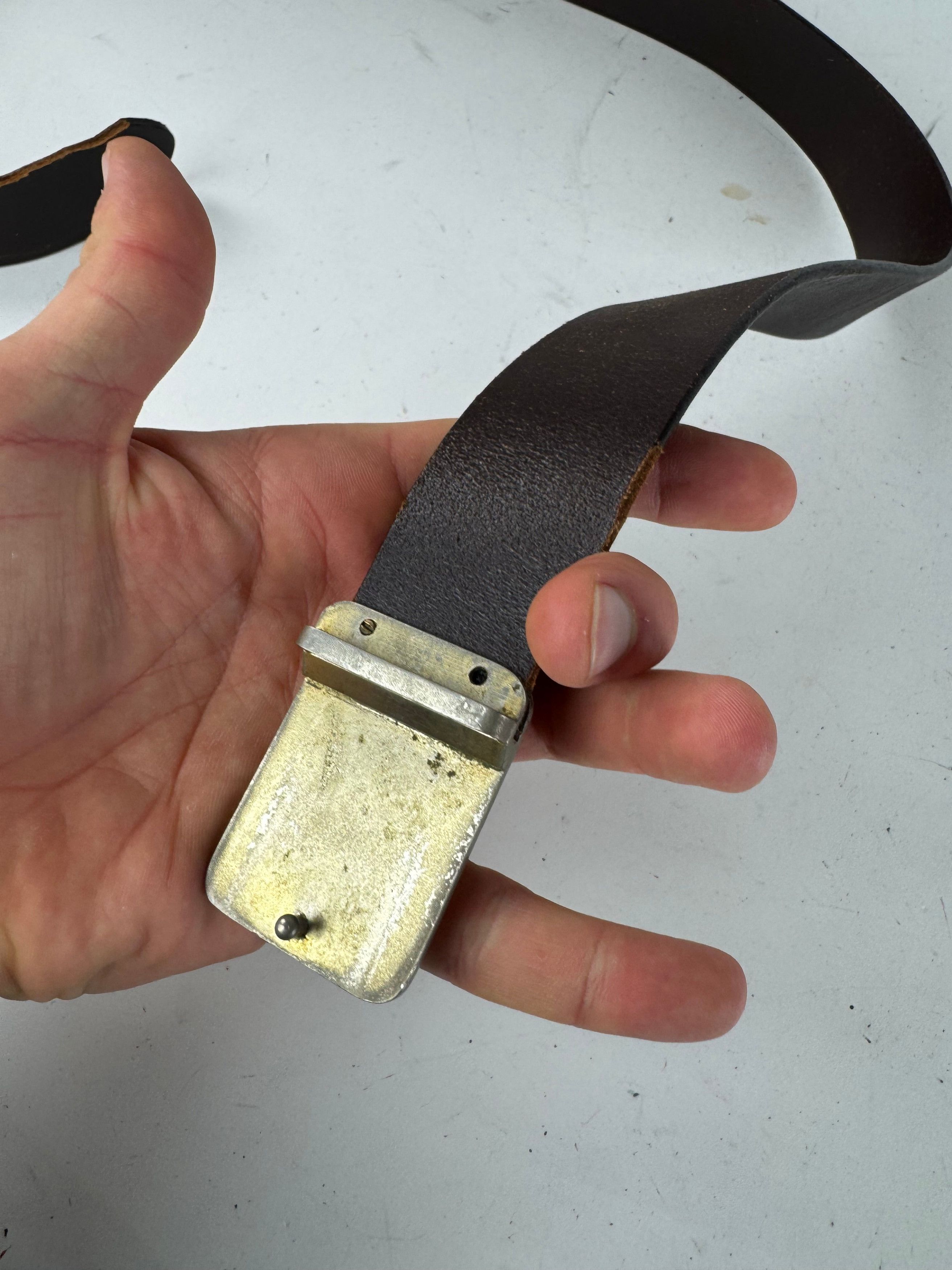 Cartier Vintage Leather Belt Brown Size ONE SIZE - 4 Thumbnail
