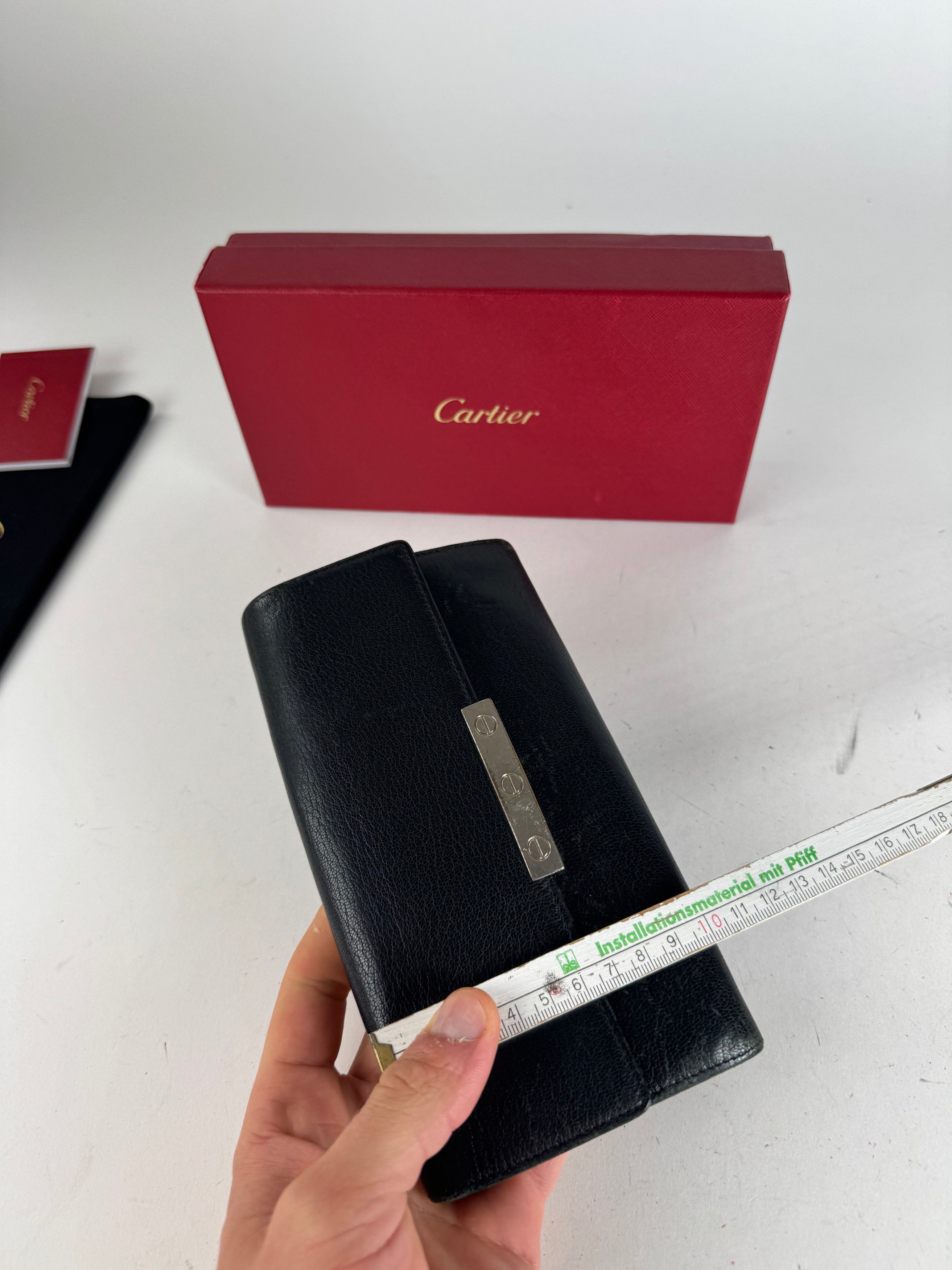 Cartier Vintage Leather Wallet Black Size ONE SIZE - 8 Thumbnail