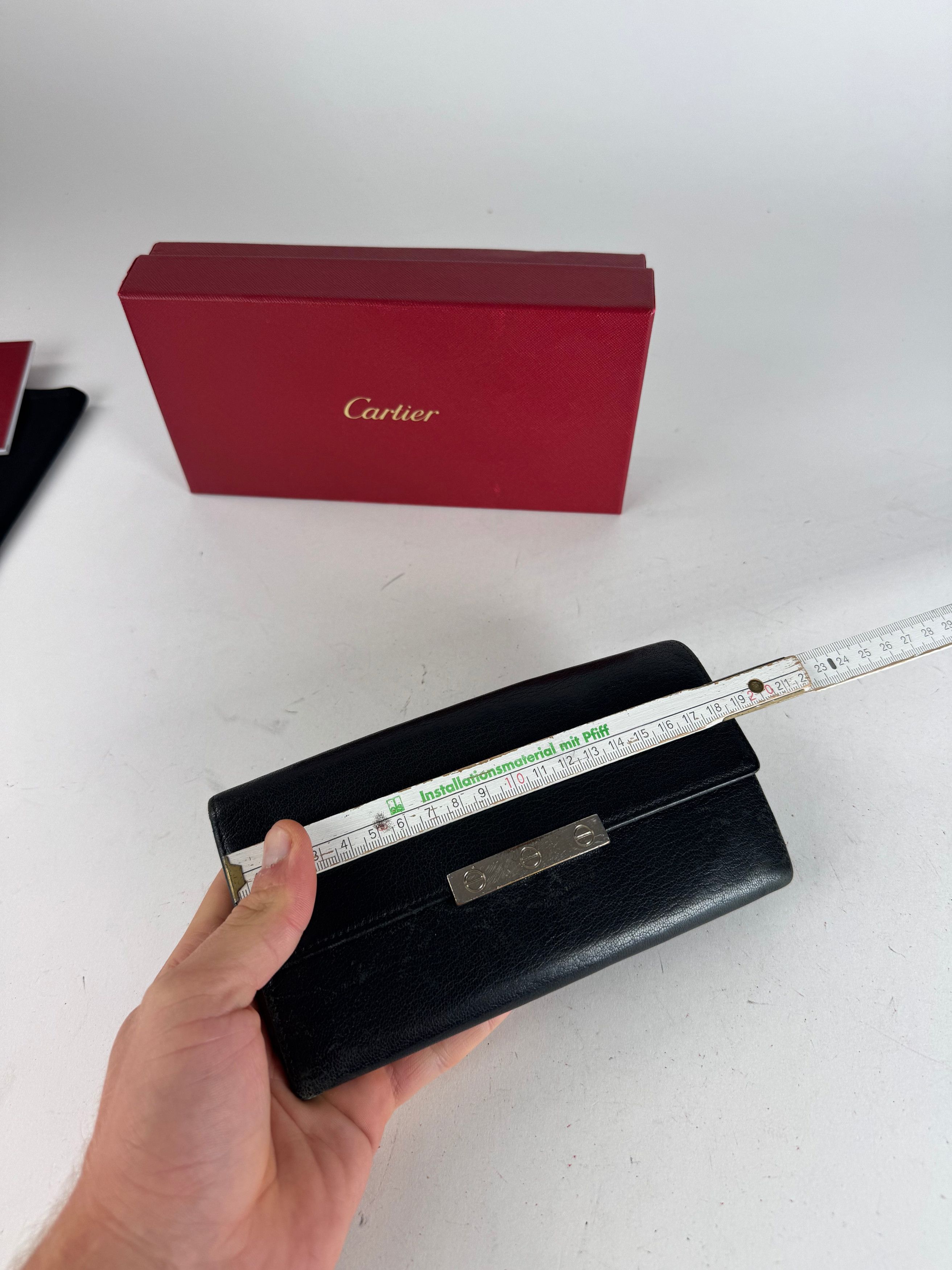Cartier Vintage Leather Wallet Black Size ONE SIZE - 7 Thumbnail