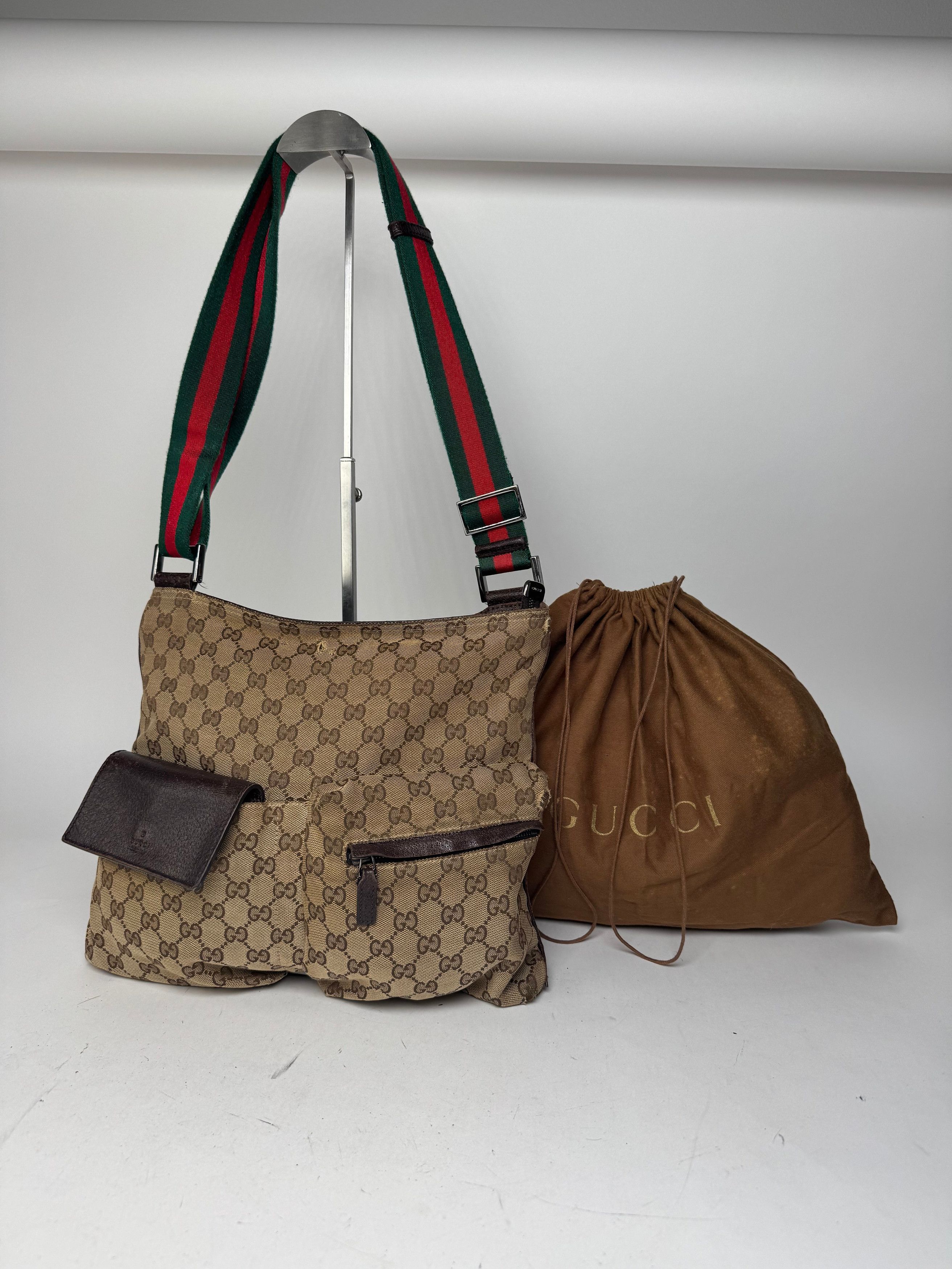 Gucci Vintage Monogram Bag Beige Brown Size ONE SIZE - 2 Thumbnail
