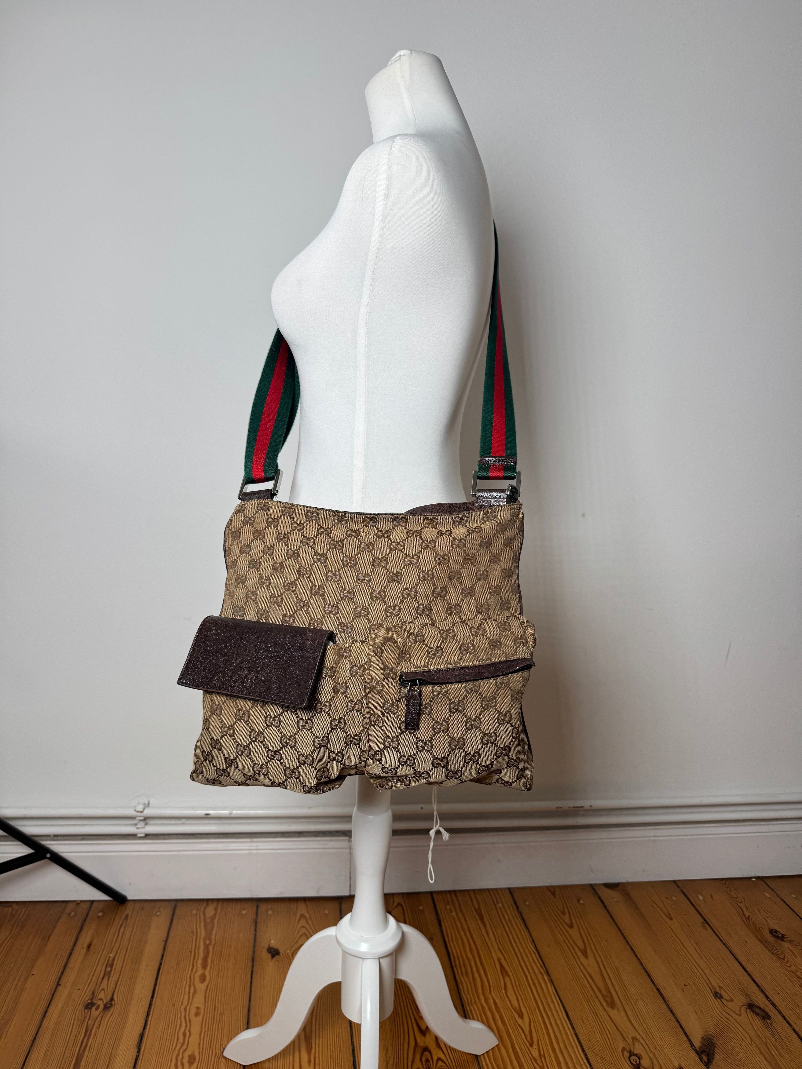 Gucci Vintage Monogram Bag Beige Brown Size ONE SIZE - 8 Thumbnail