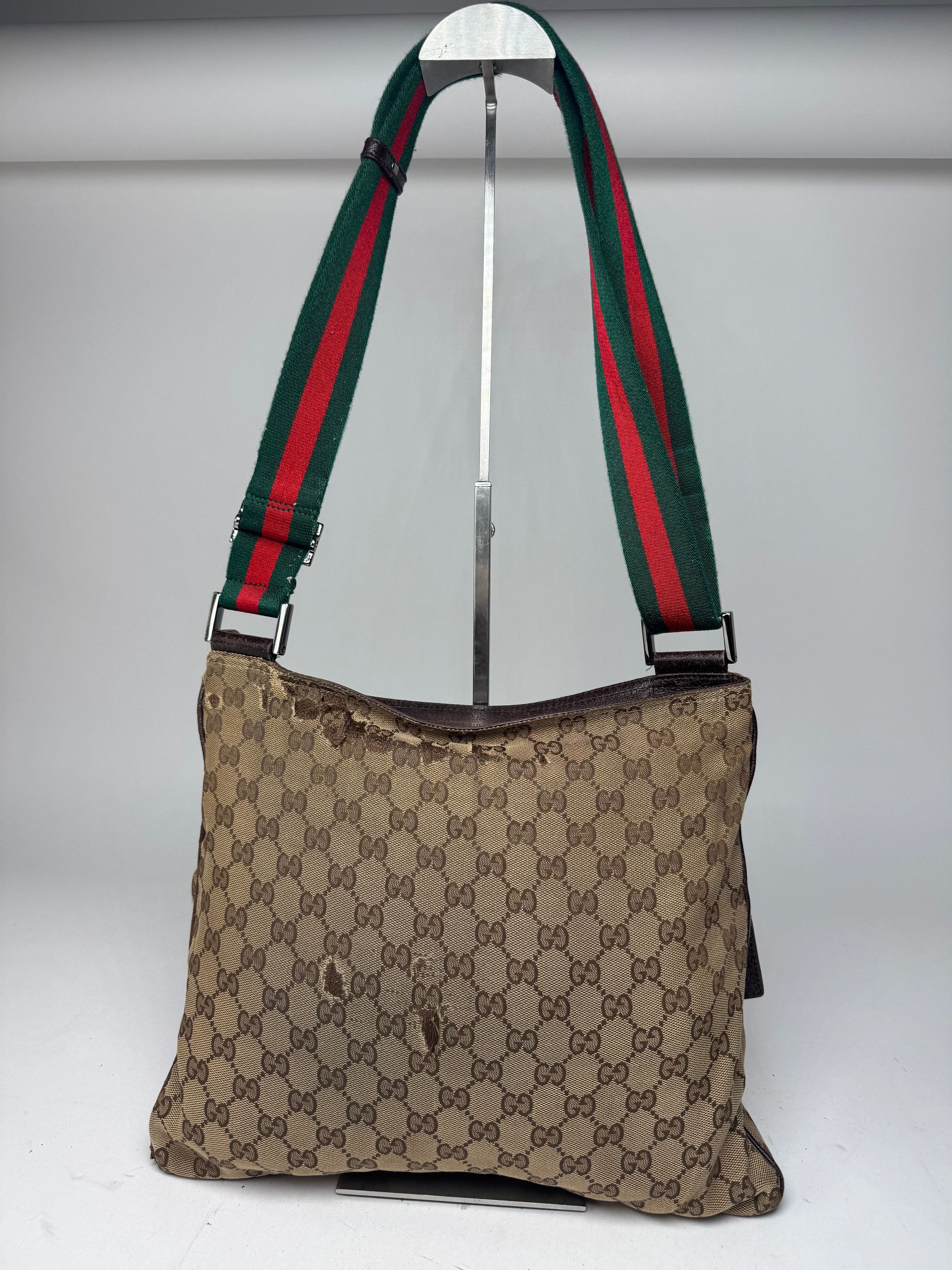 Gucci Vintage Monogram Bag Beige Brown Size ONE SIZE - 3 Thumbnail