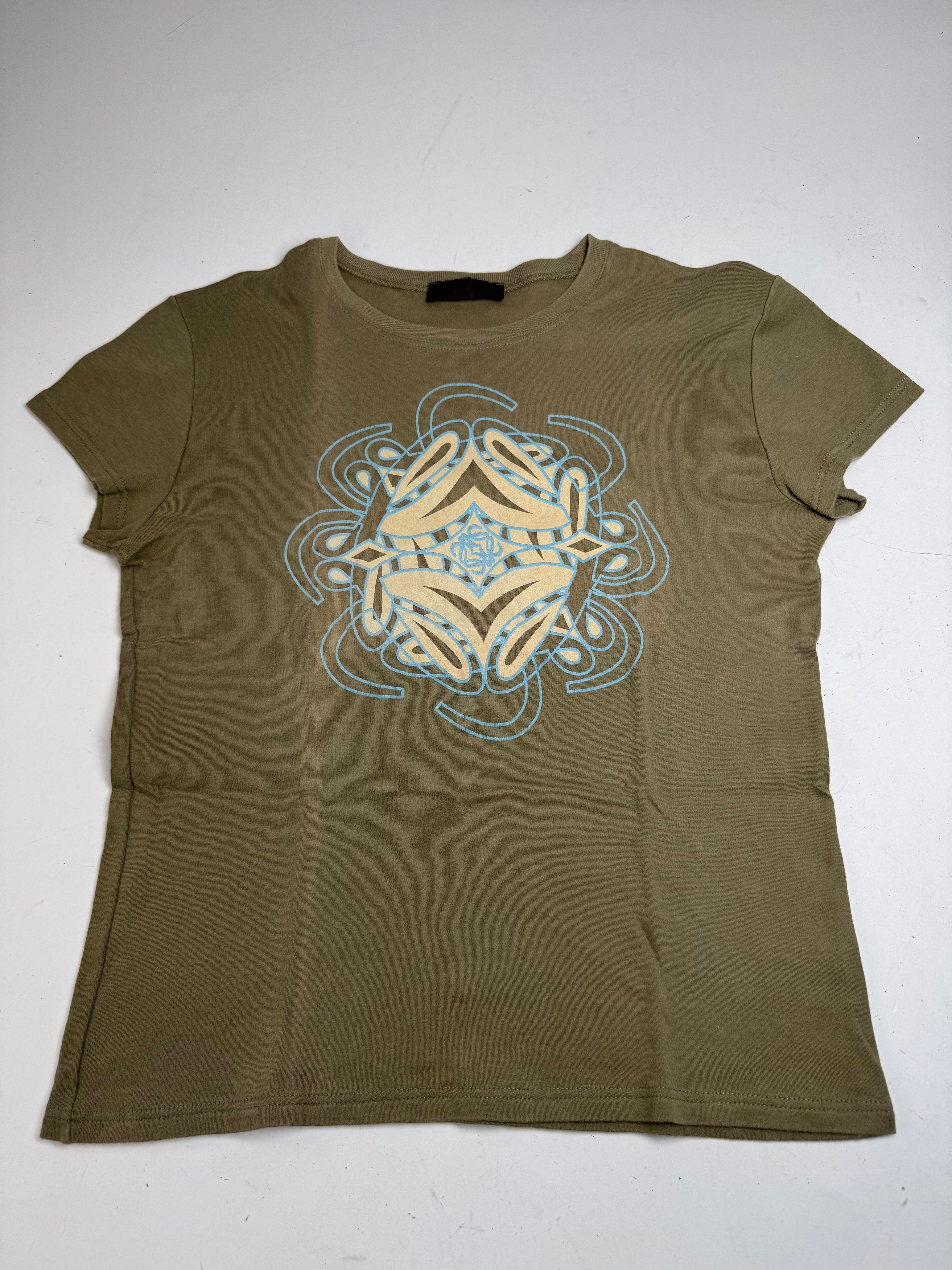 Loewe Vintage Madrid Khaki T-Shirt S/M Size S / US 4 / IT 40 - 4 Thumbnail
