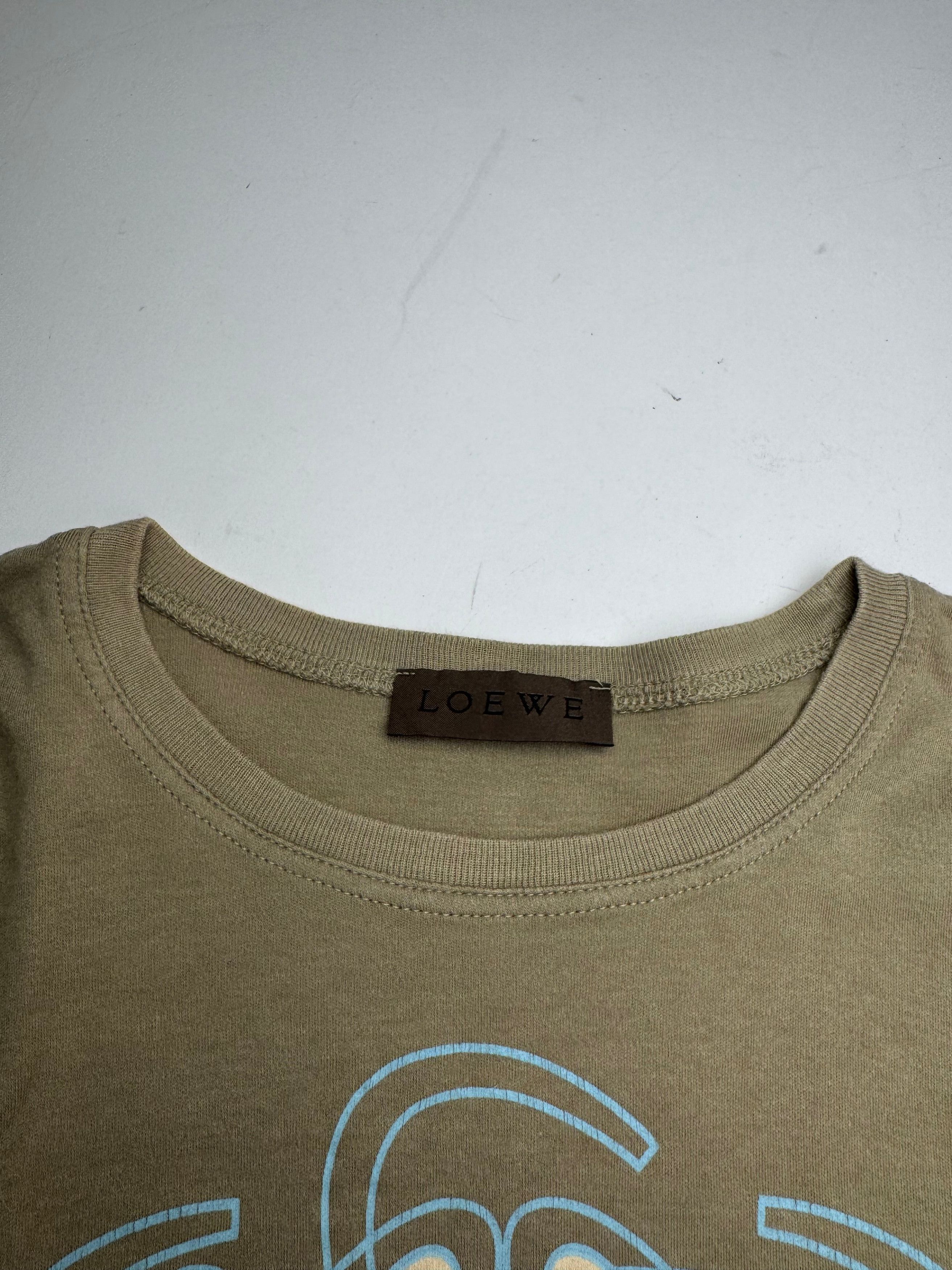 Loewe Vintage Madrid Khaki T-Shirt S/M Size S / US 4 / IT 40 - 6 Thumbnail