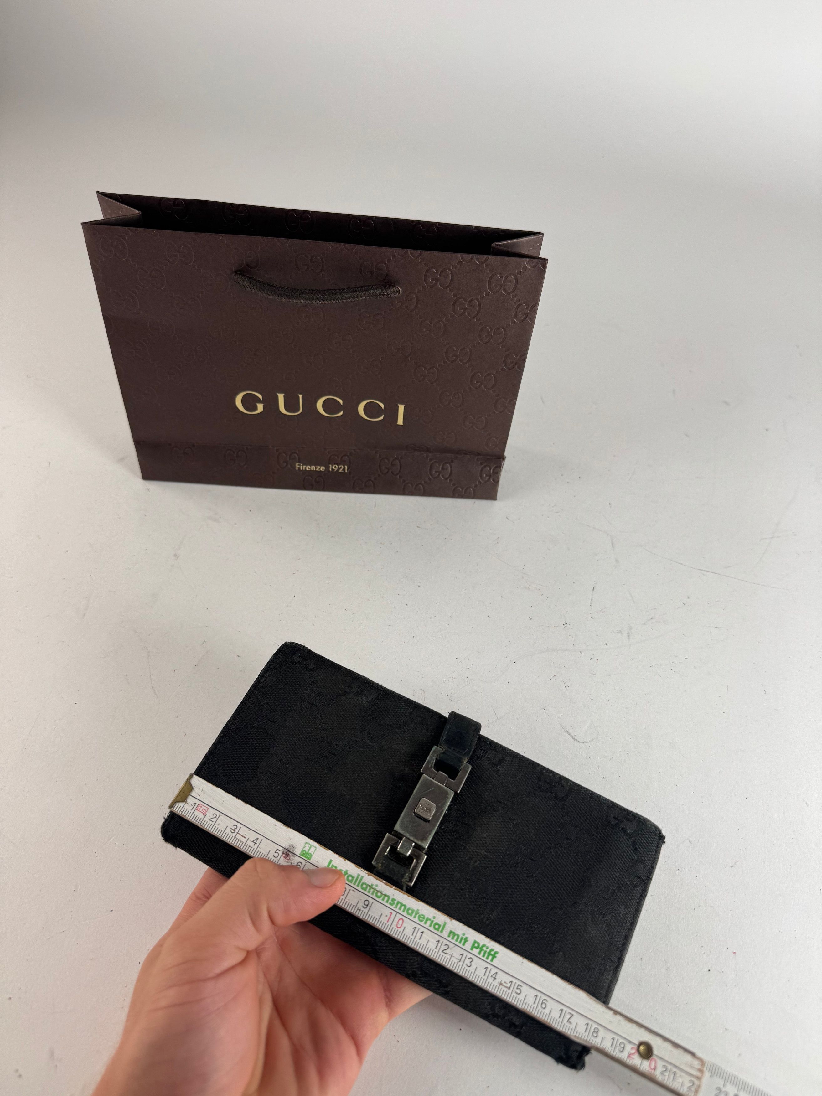 Gucci Vintage Monogram Jackie Wallet Black Size ONE SIZE - 10 Thumbnail
