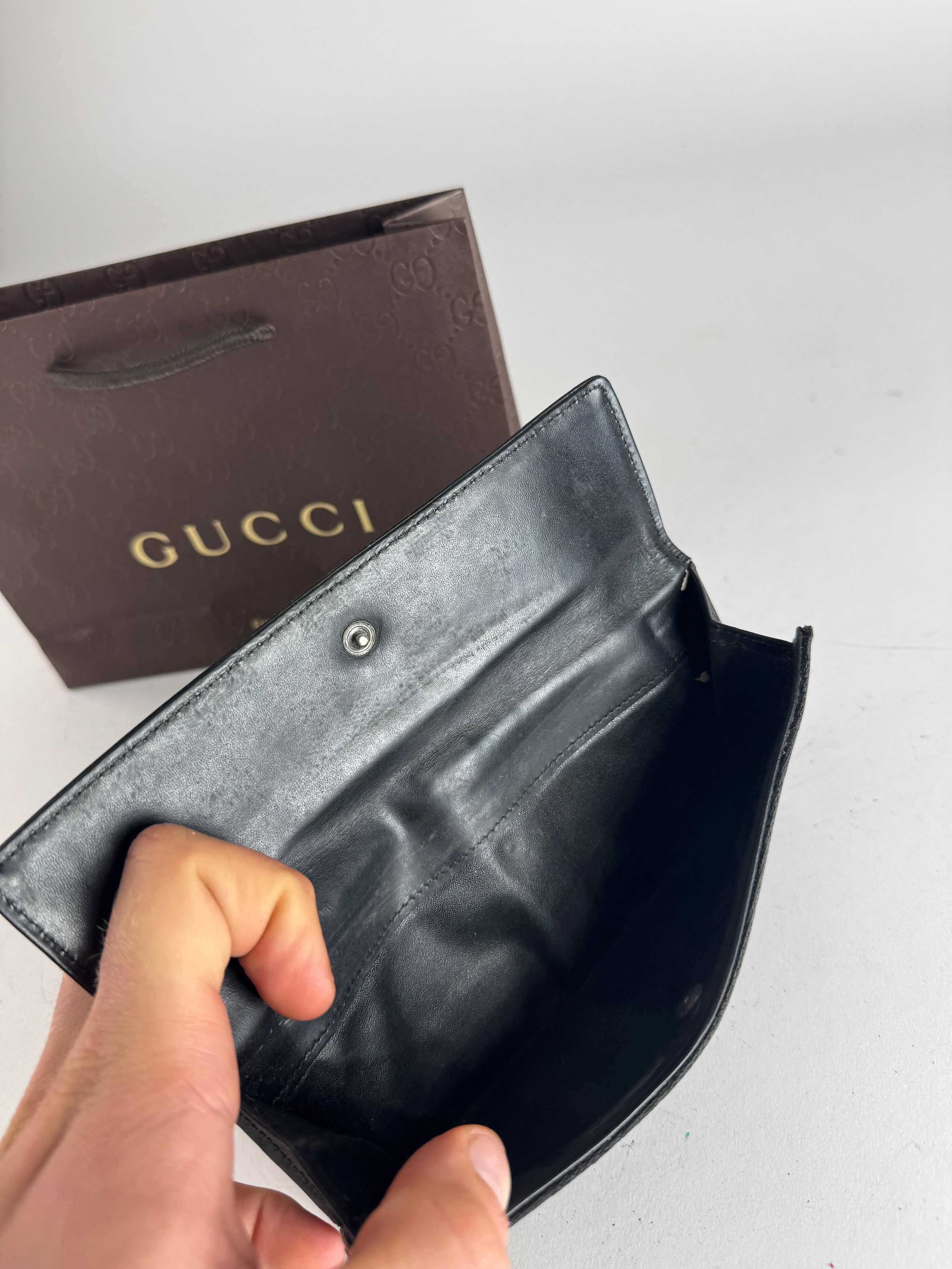 Gucci Vintage Monogram Jackie Wallet Black Size ONE SIZE - 3 Thumbnail