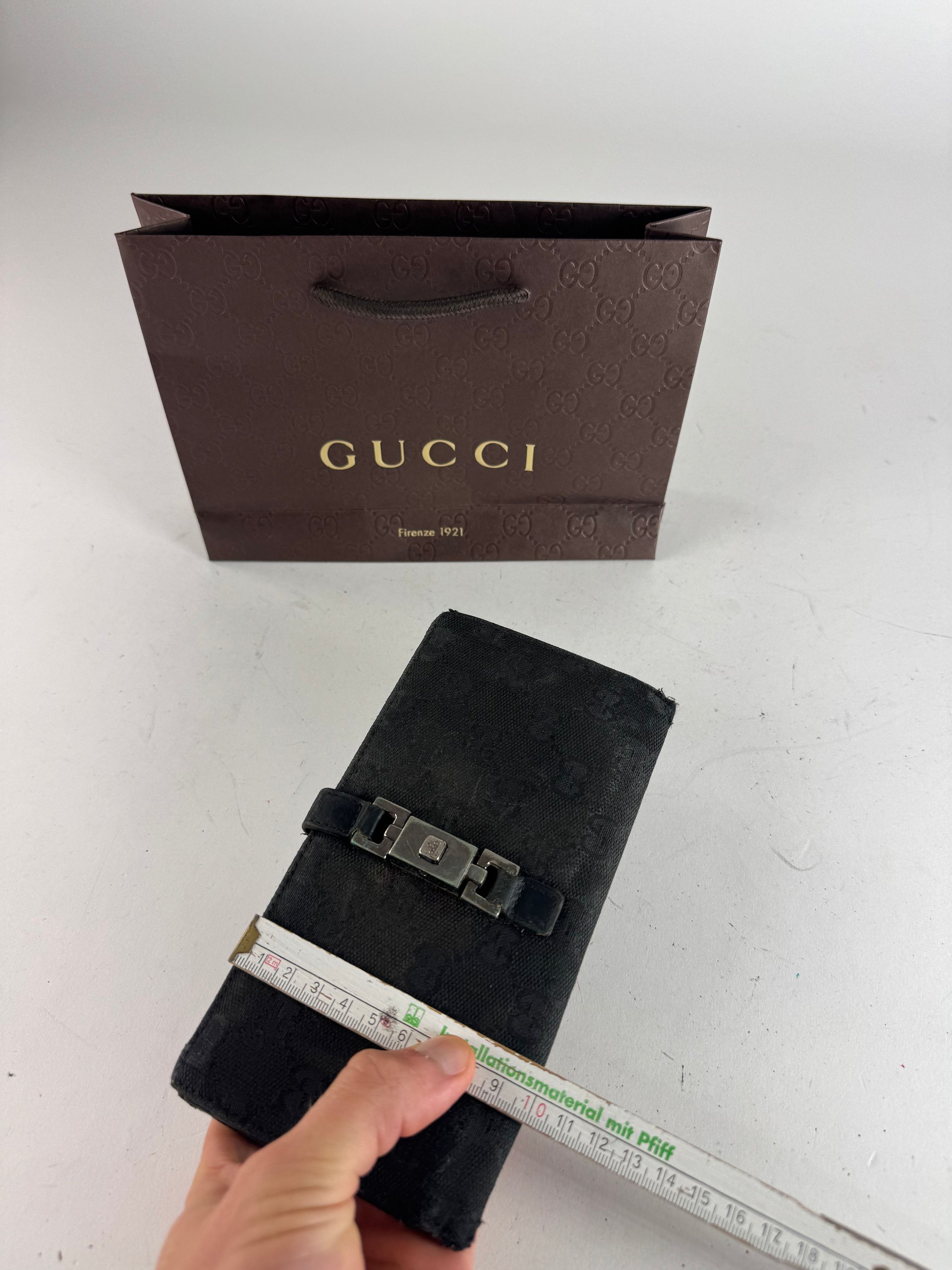 Gucci Vintage Monogram Jackie Wallet Black Size ONE SIZE - 11 Thumbnail