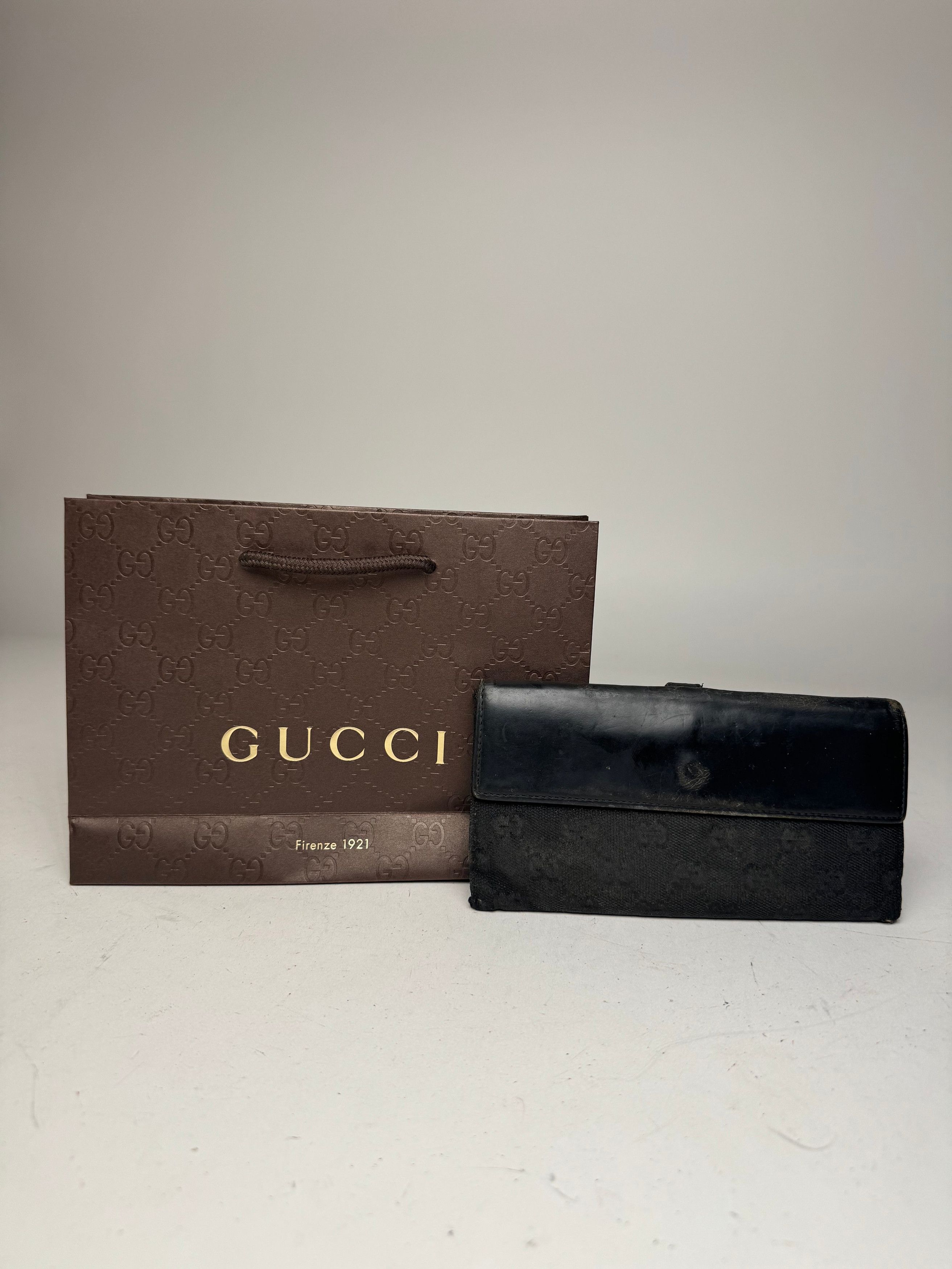 Gucci Vintage Monogram Jackie Wallet Black Size ONE SIZE - 2 Thumbnail