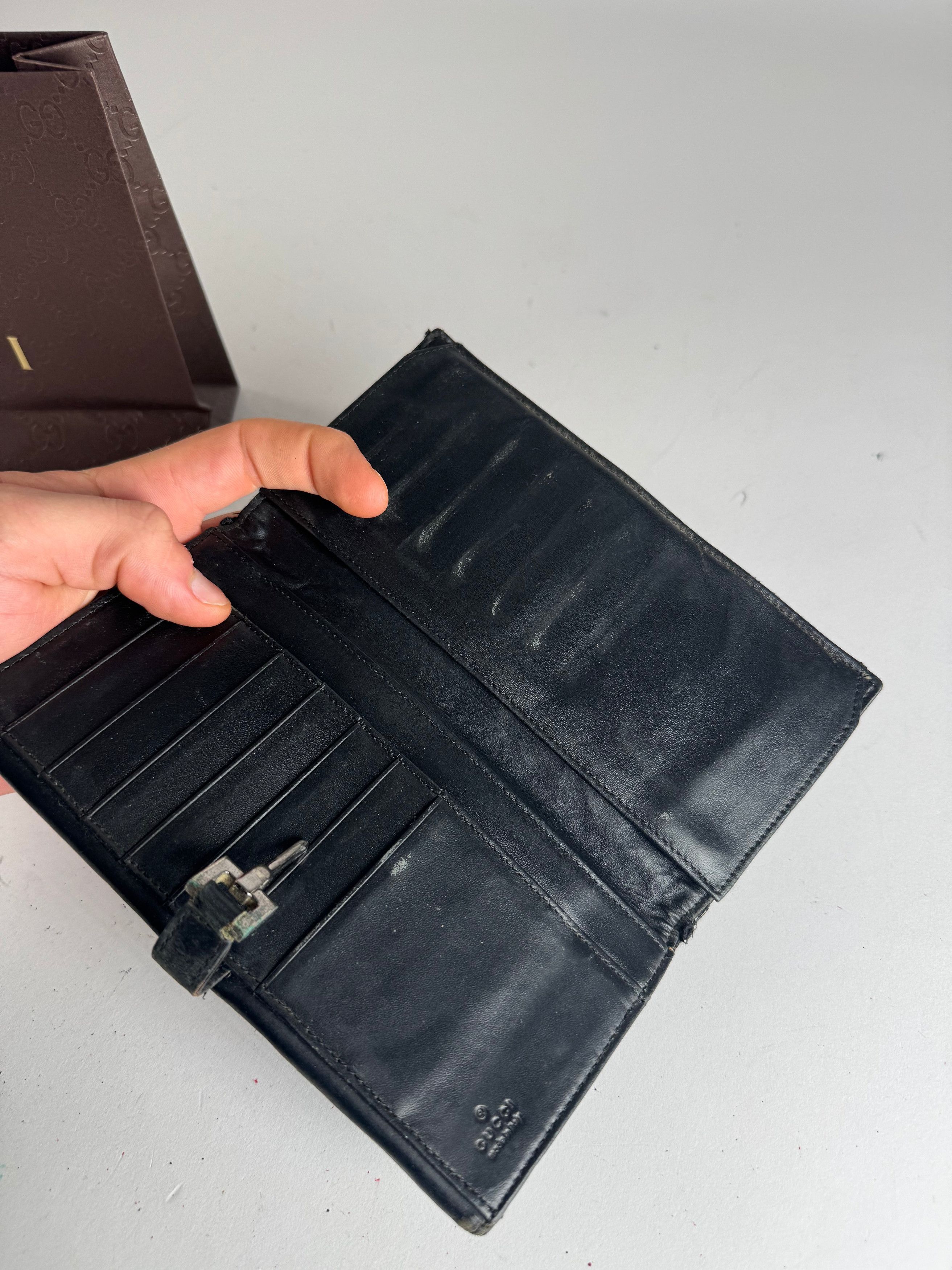 Gucci Vintage Monogram Jackie Wallet Black Size ONE SIZE - 4 Thumbnail