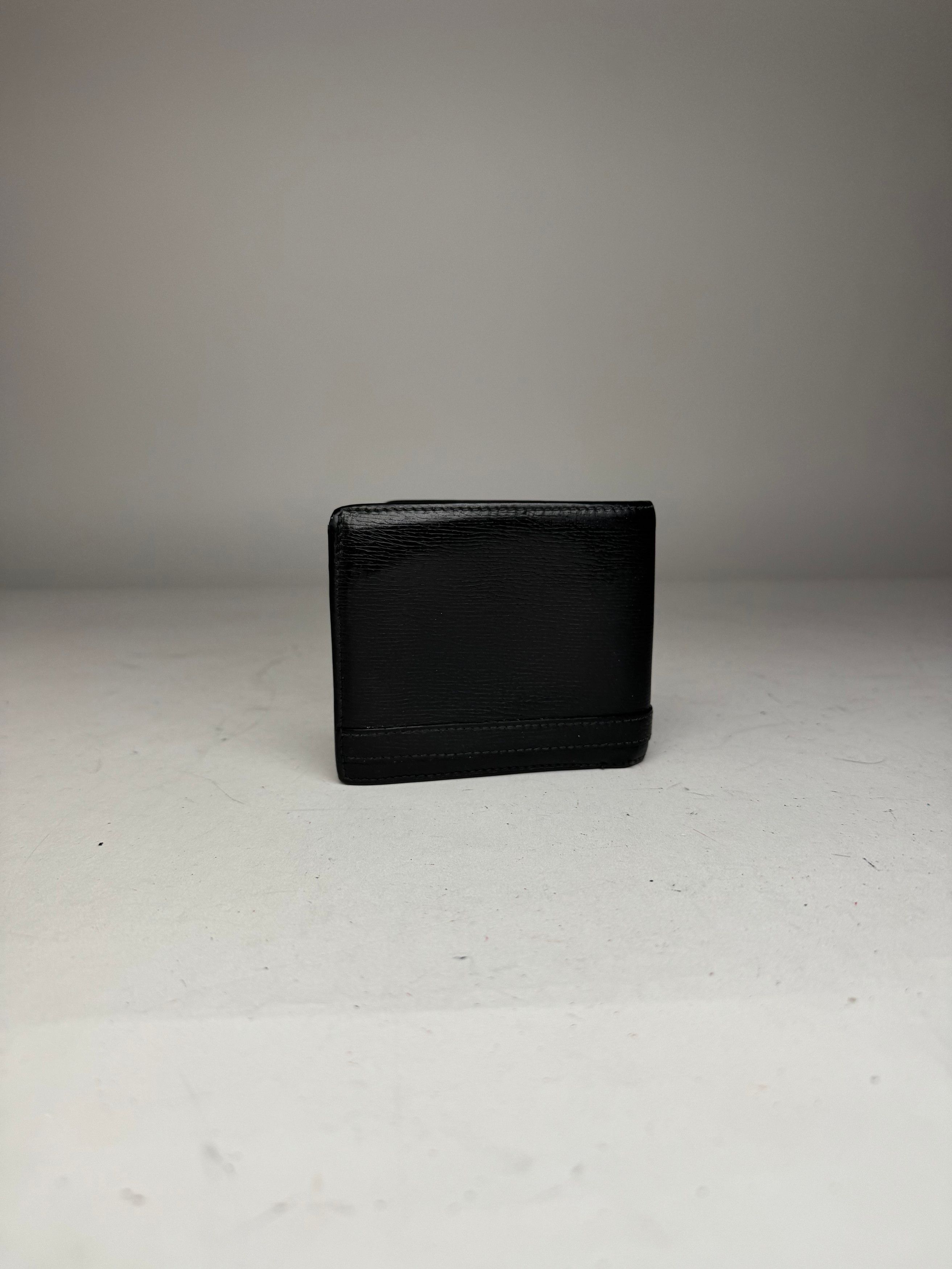 Gucci Vintage Flapable Leather Wallet Black Size ONE SIZE - 12 Thumbnail