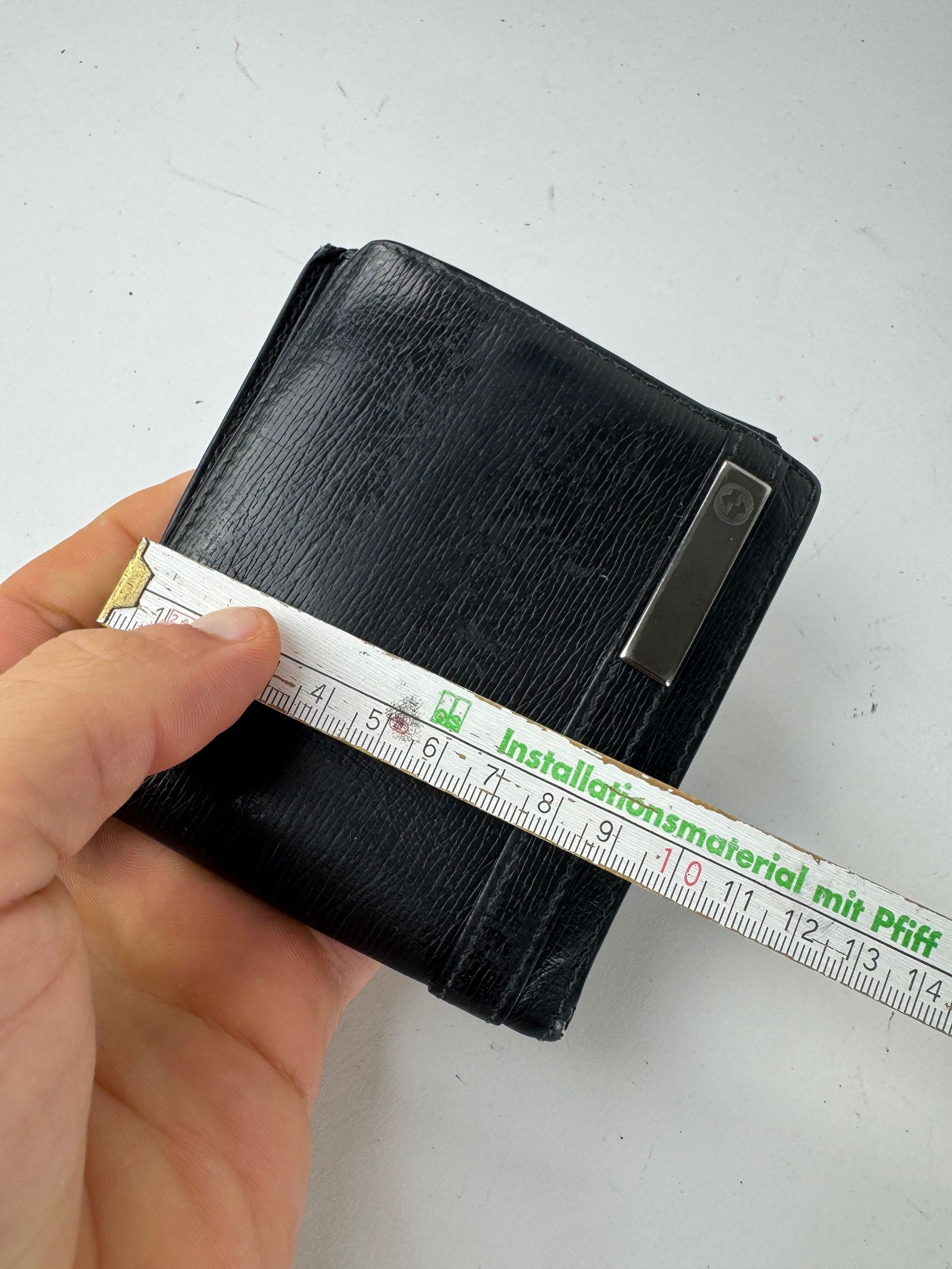 Gucci Vintage Flapable Leather Wallet Black Size ONE SIZE - 10 Thumbnail