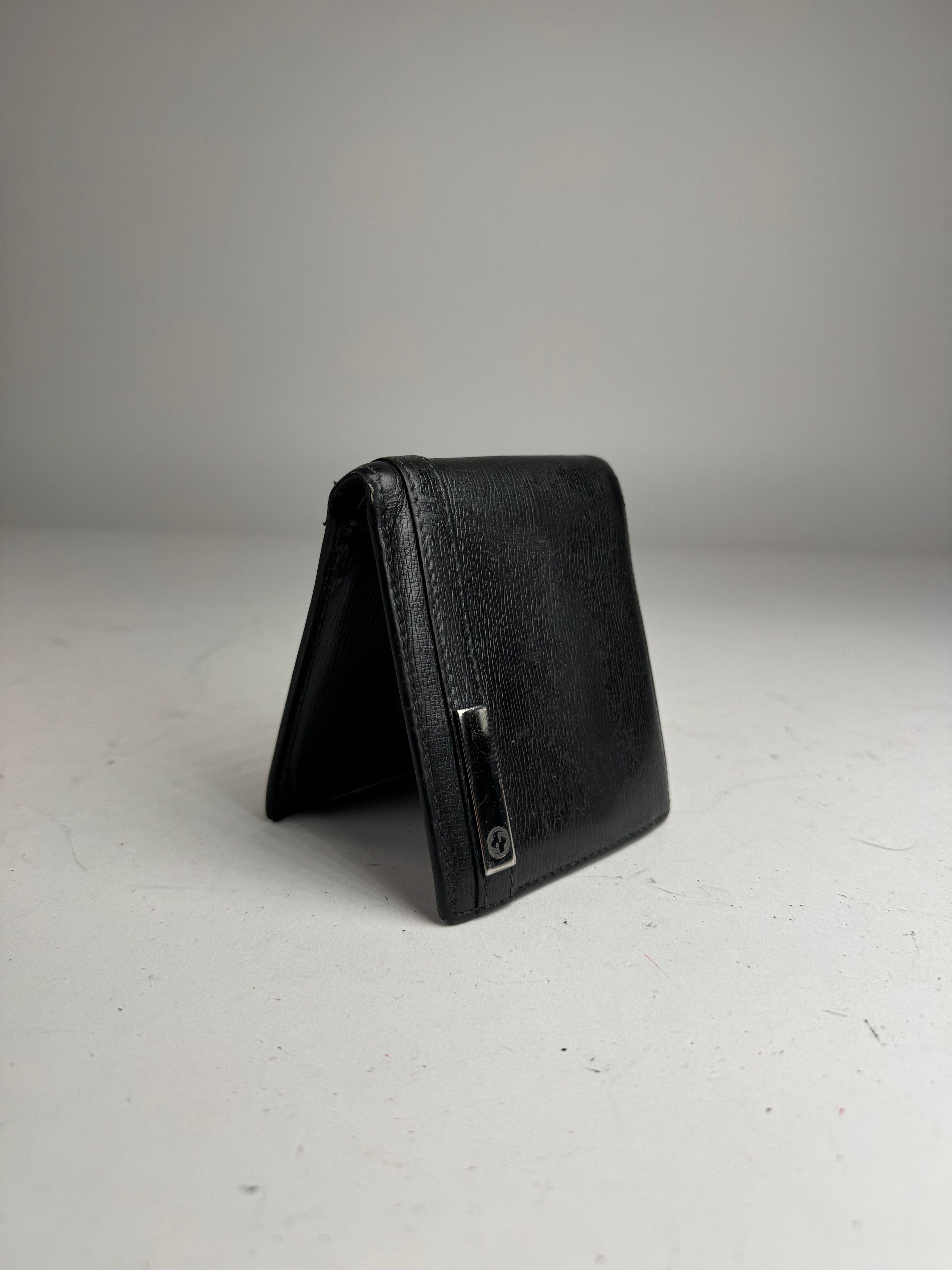 Gucci Vintage Flapable Leather Wallet Black Size ONE SIZE - 3 Thumbnail