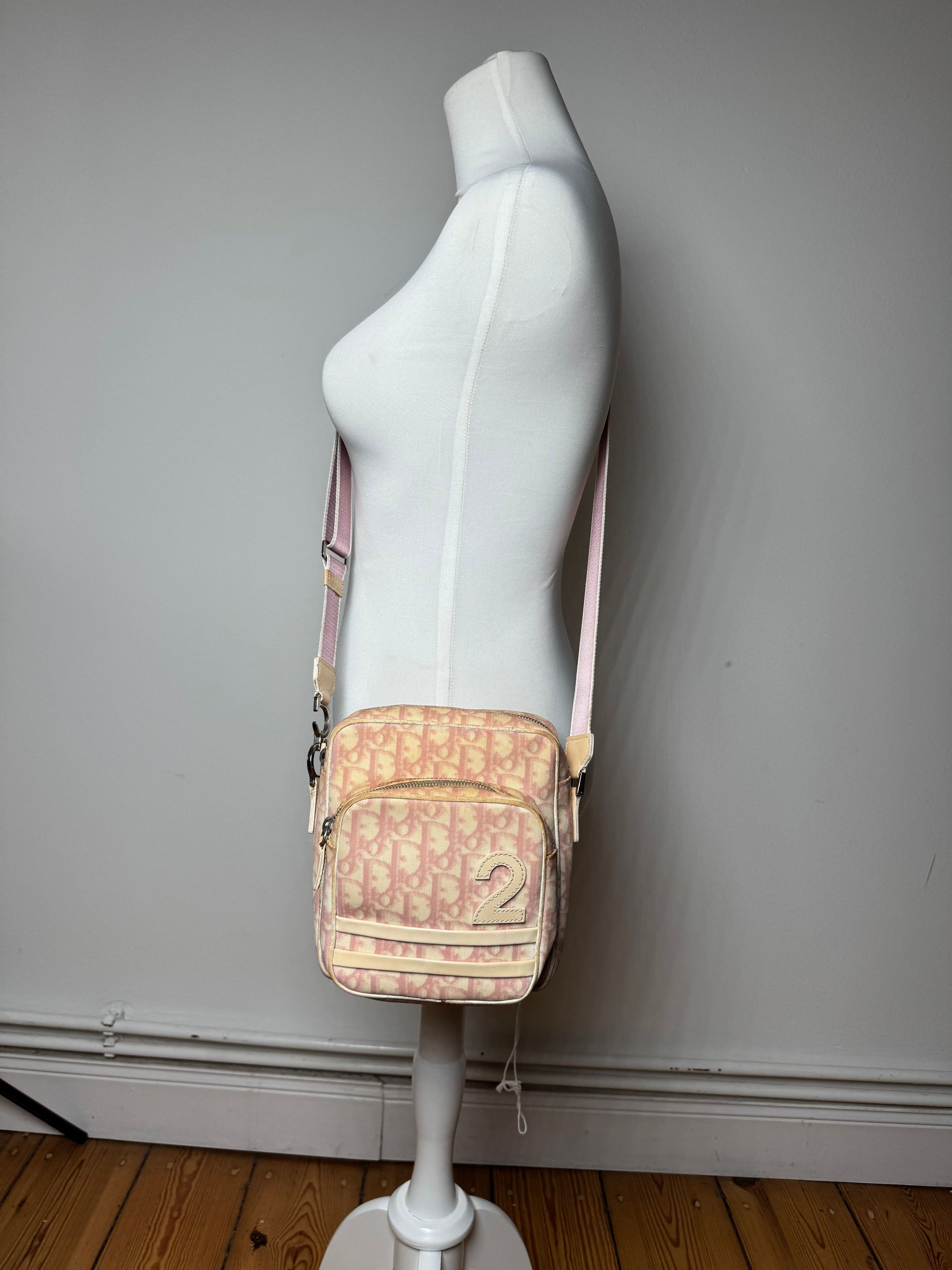 Dior Vintage Monogram 2Way Bag Beige Pink Size ONE SIZE - 6 Thumbnail