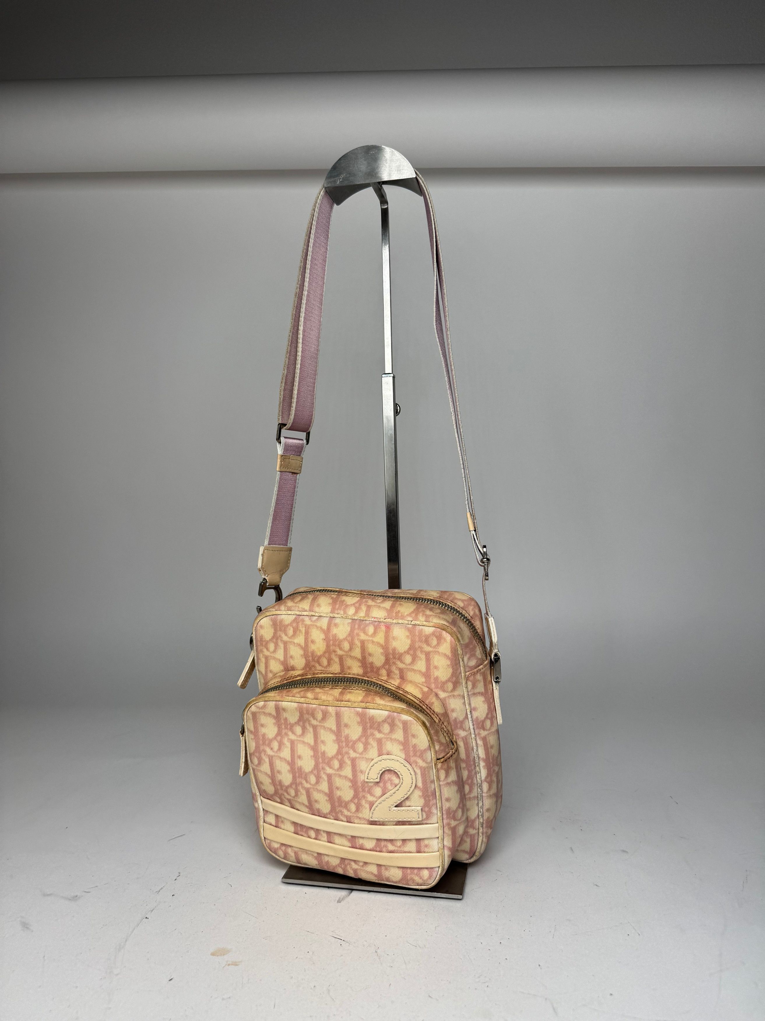 Dior Vintage Monogram 2Way Bag Beige Pink Size ONE SIZE - 14 Thumbnail