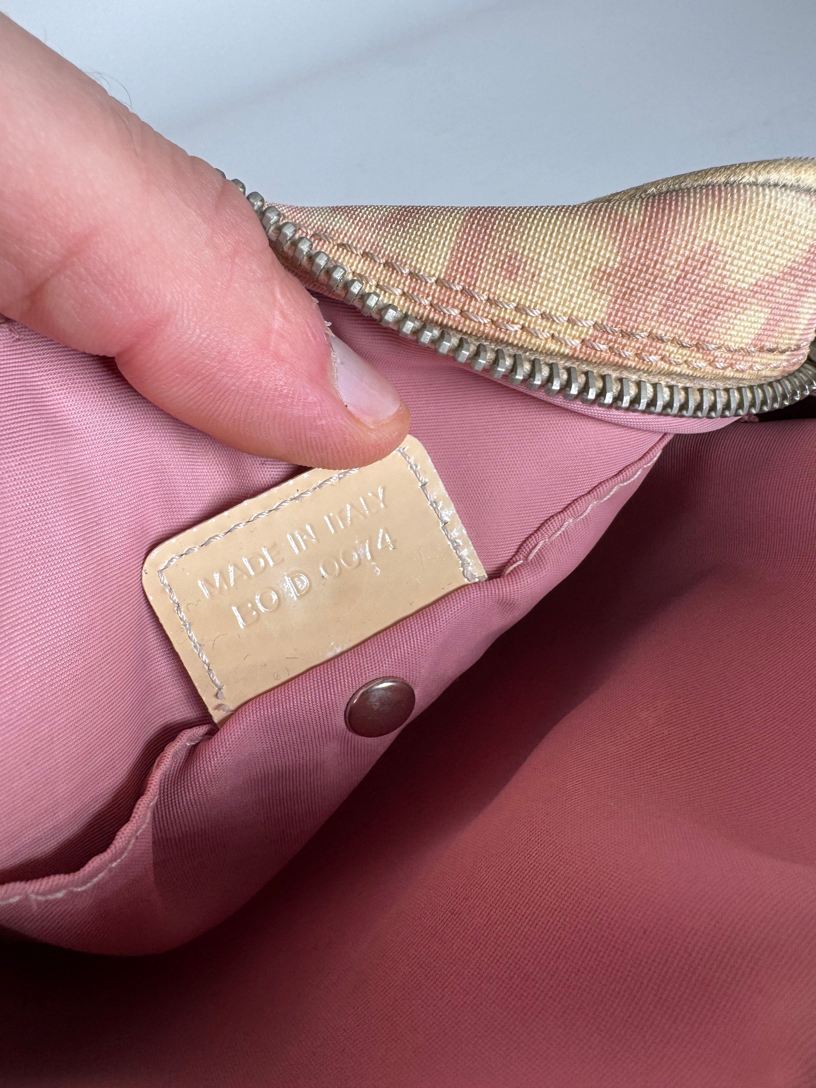 Dior Vintage Monogram 2Way Bag Beige Pink Size ONE SIZE - 7 Thumbnail