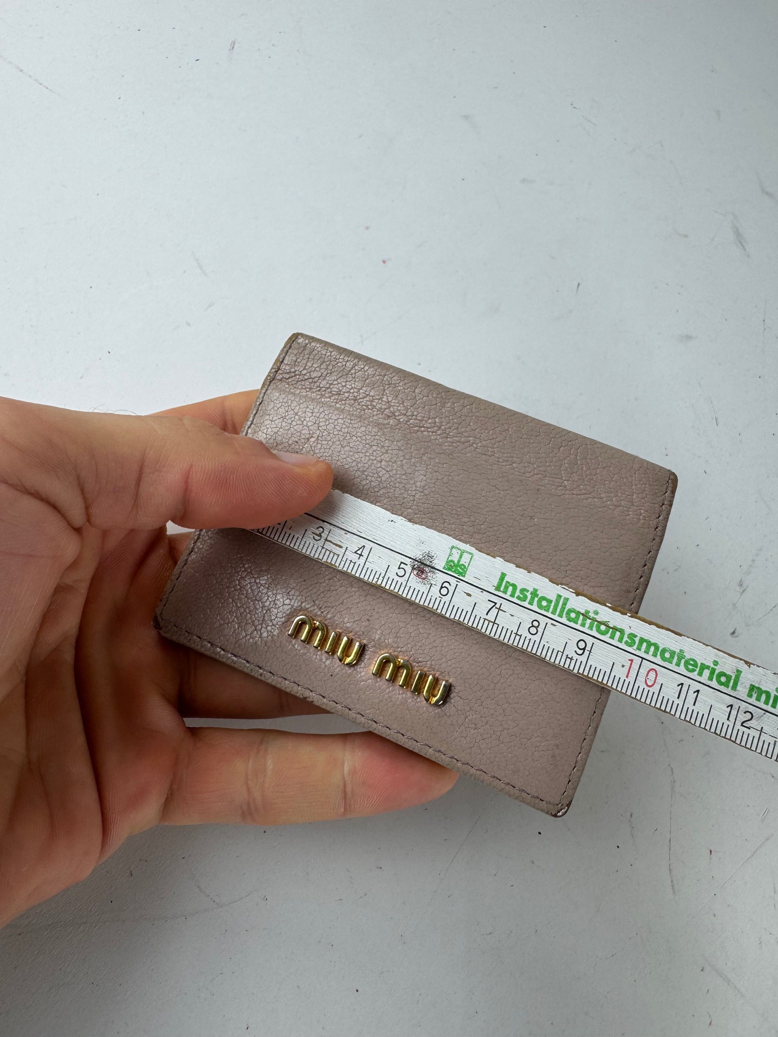 Miu Miu Vintage Leather Card Holder Pink Size ONE SIZE - 8 Thumbnail