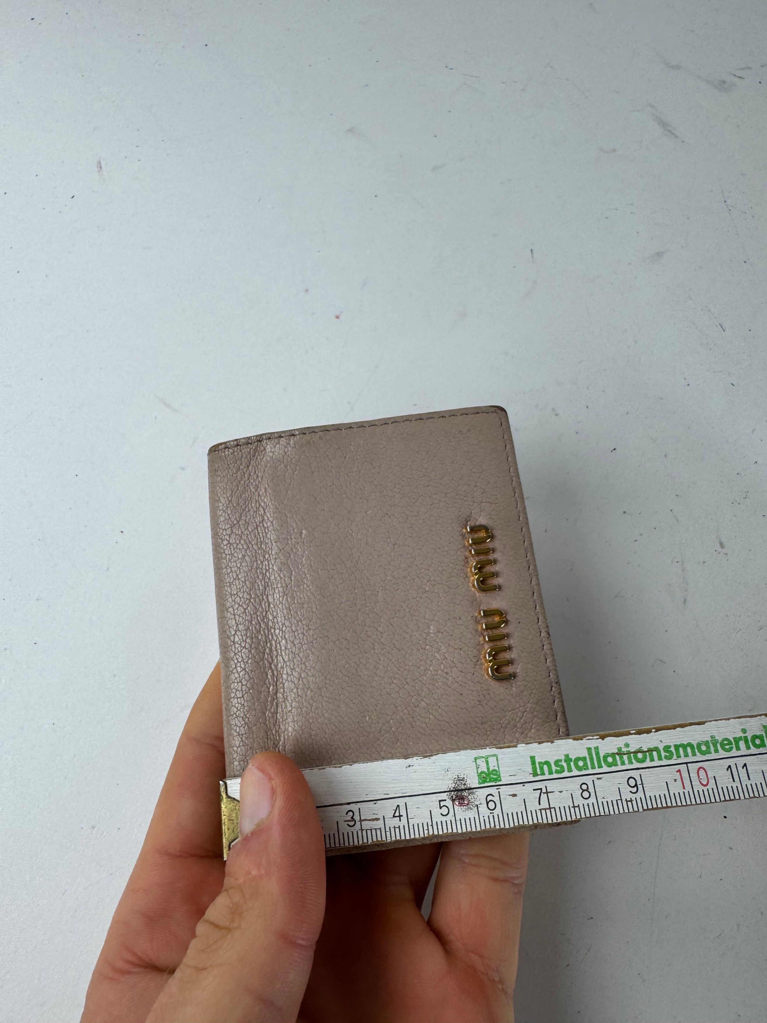 Miu Miu Vintage Leather Card Holder Pink Size ONE SIZE - 9 Thumbnail