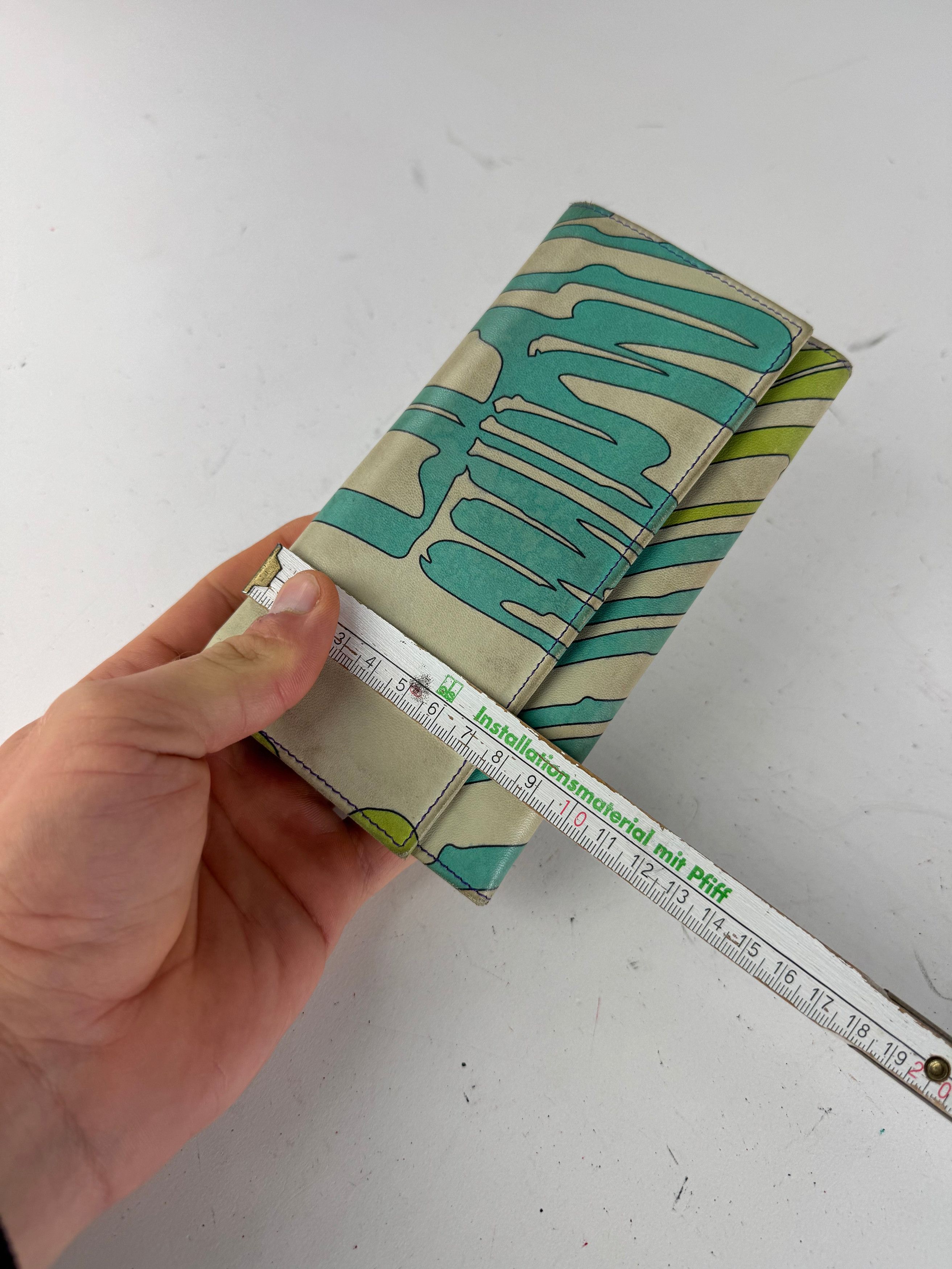 Emilio Pucci Vintage Blue White Green Leather Wallet Size ONE SIZE - 10 Thumbnail