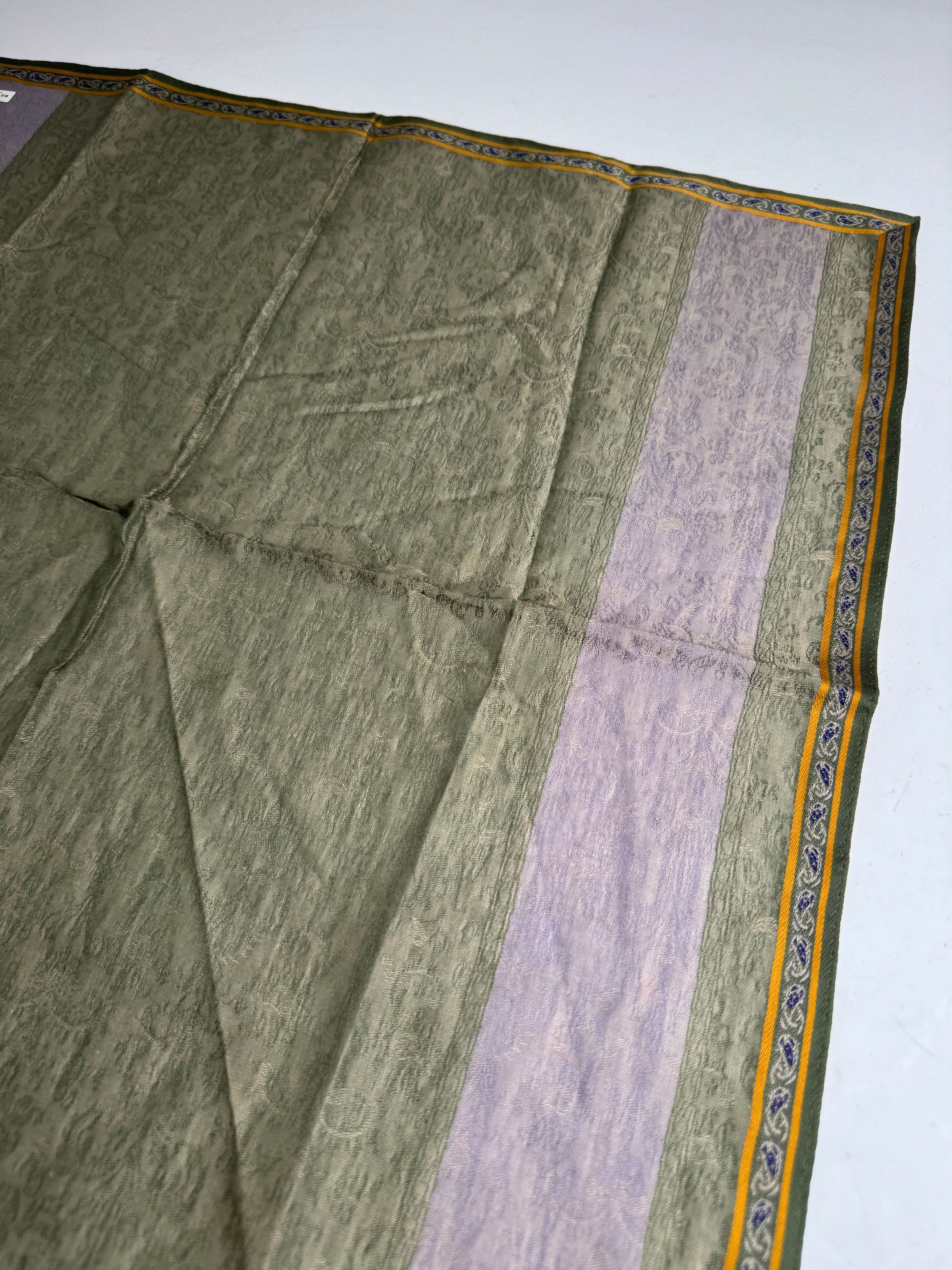 Dior Vintage Striped Scarf Green Purple Size ONE SIZE - 8 Thumbnail