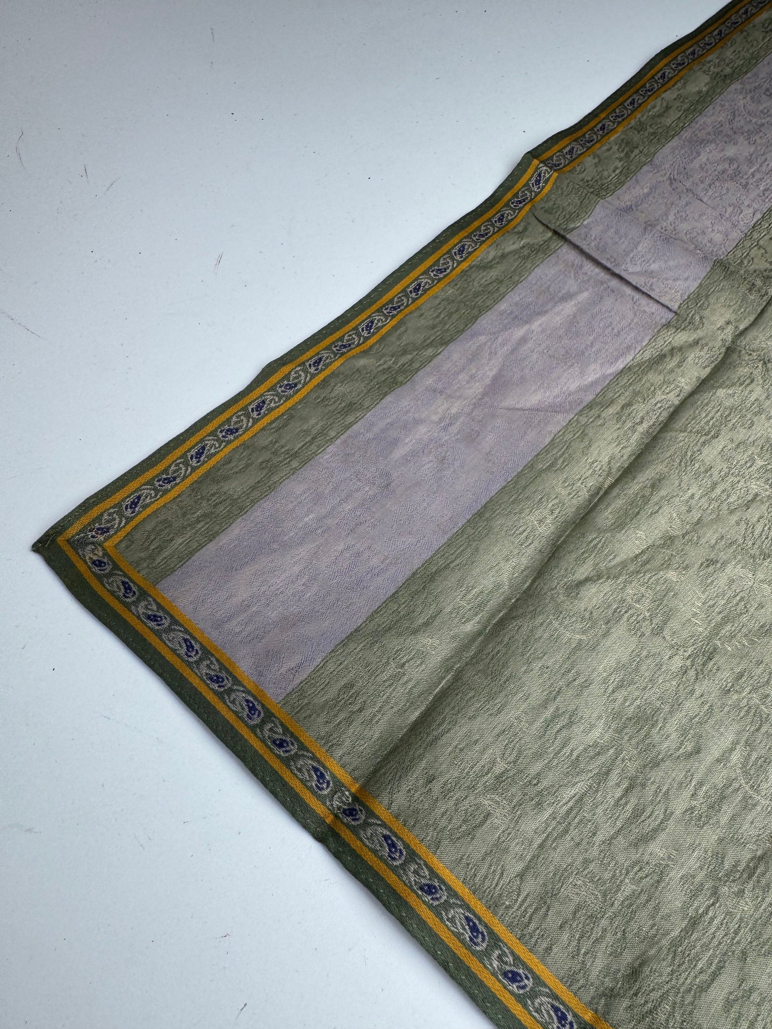 Dior Vintage Striped Scarf Green Purple Size ONE SIZE - 4 Thumbnail