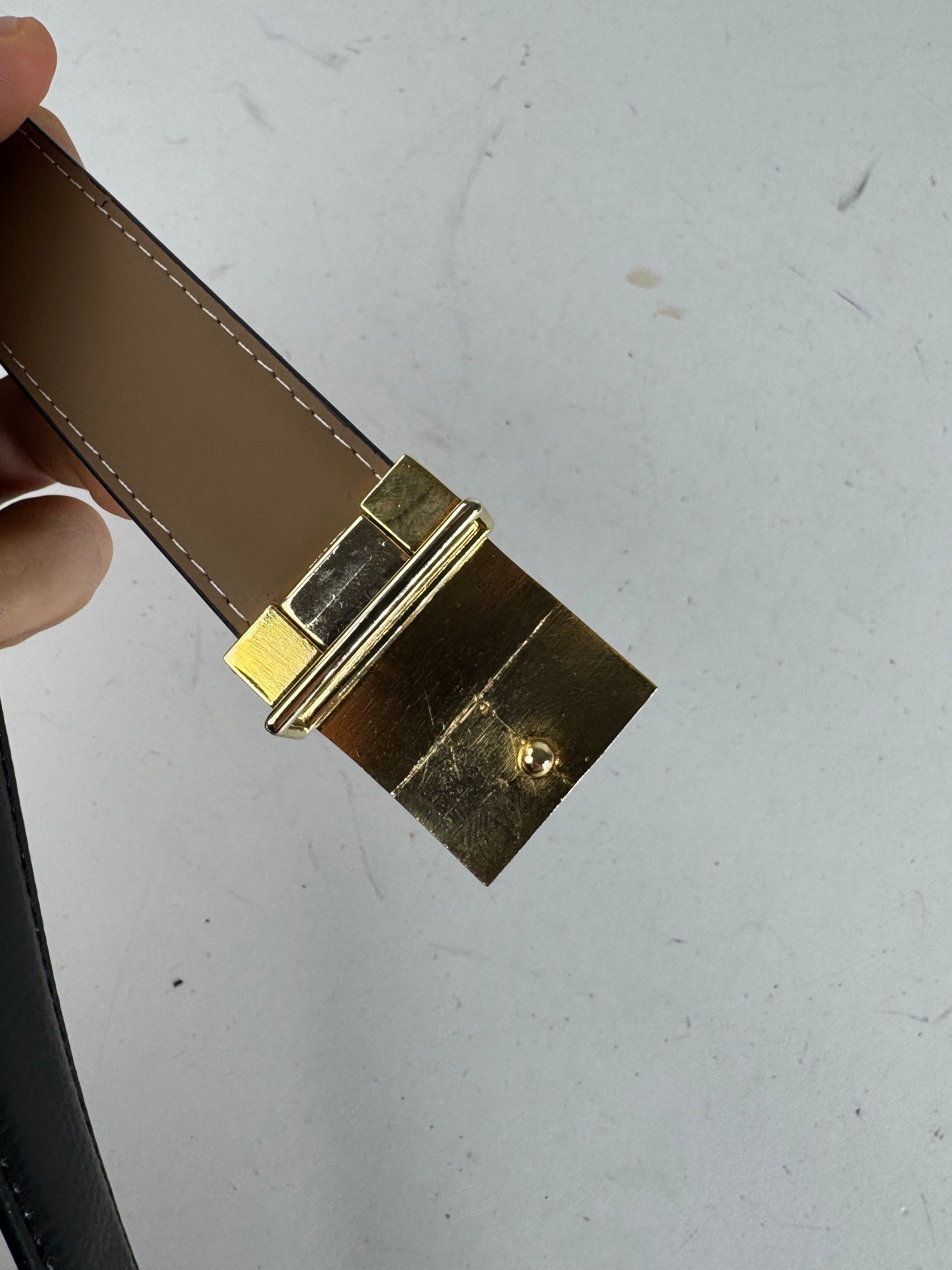 Dior Vintage Leather Belt Black Size ONE SIZE - 3 Thumbnail