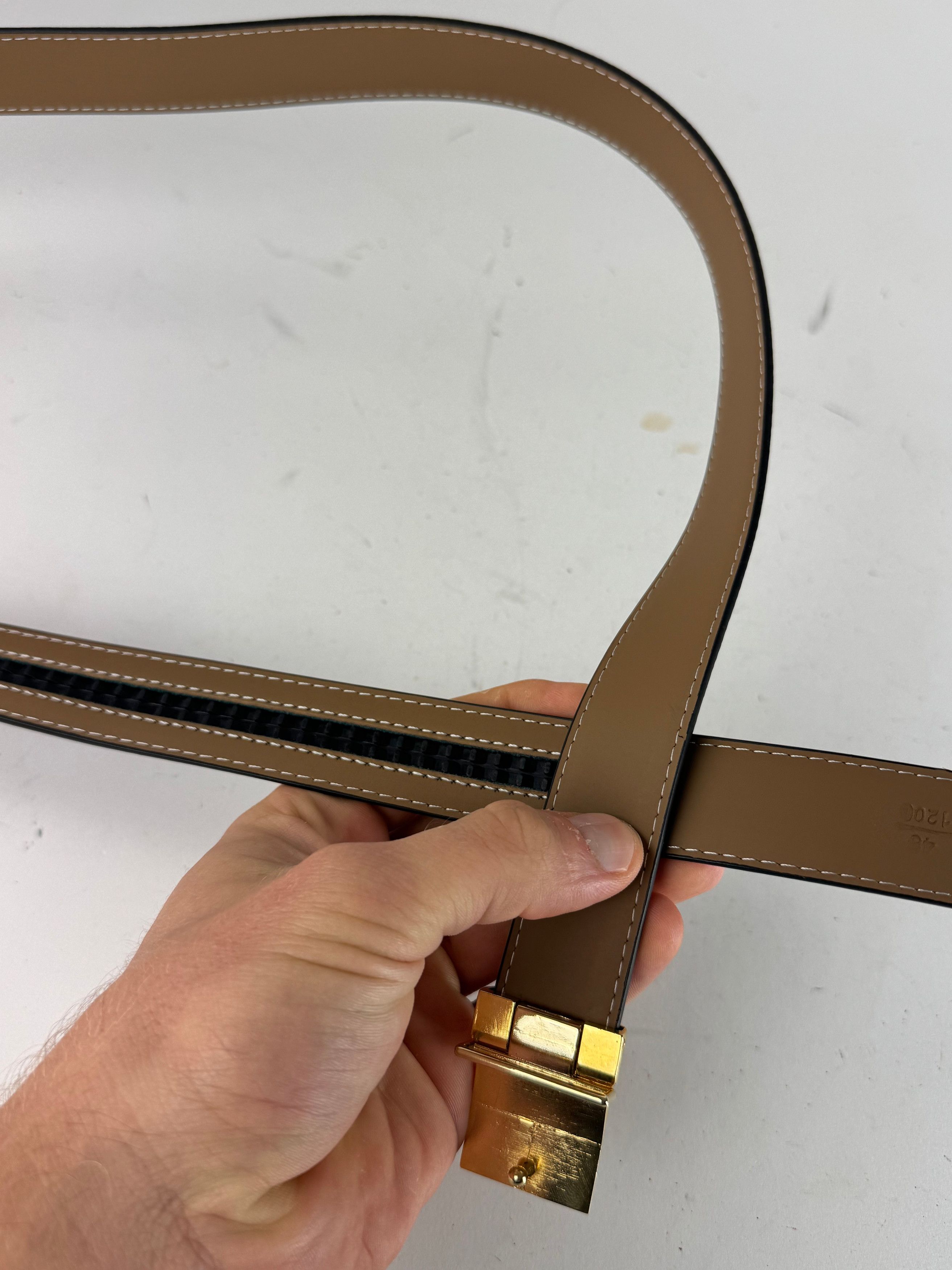Dior Vintage Leather Belt Black Size ONE SIZE - 5 Thumbnail