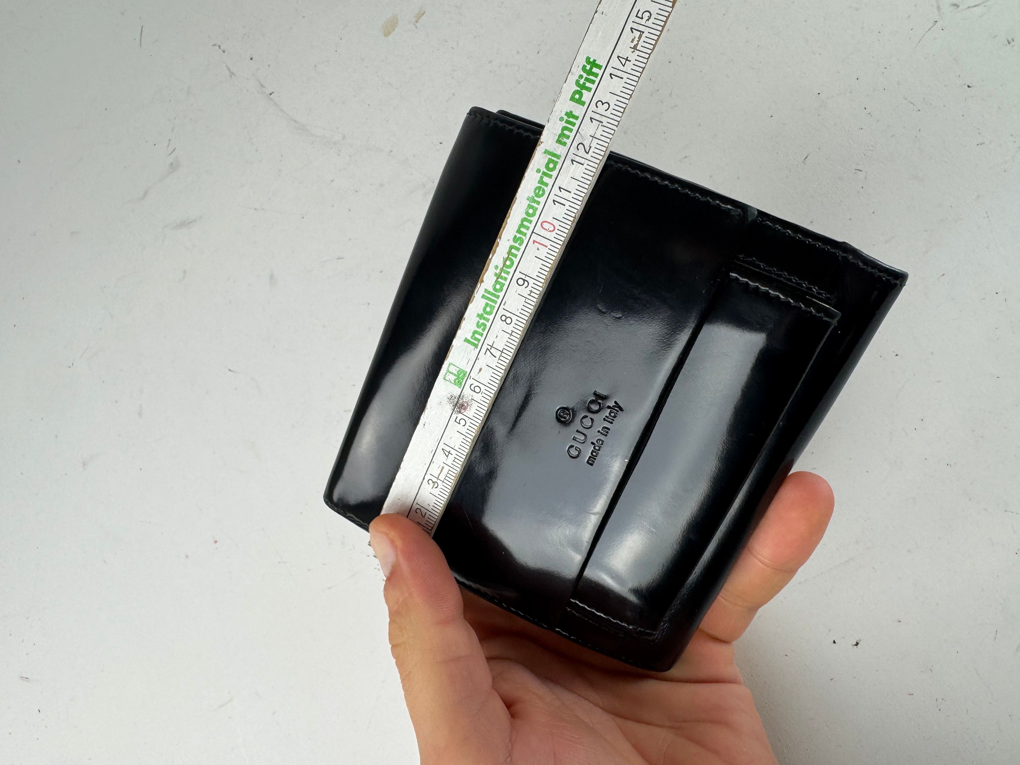 Gucci Vintage Patent Leather Wallet Black Size ONE SIZE - 8 Thumbnail