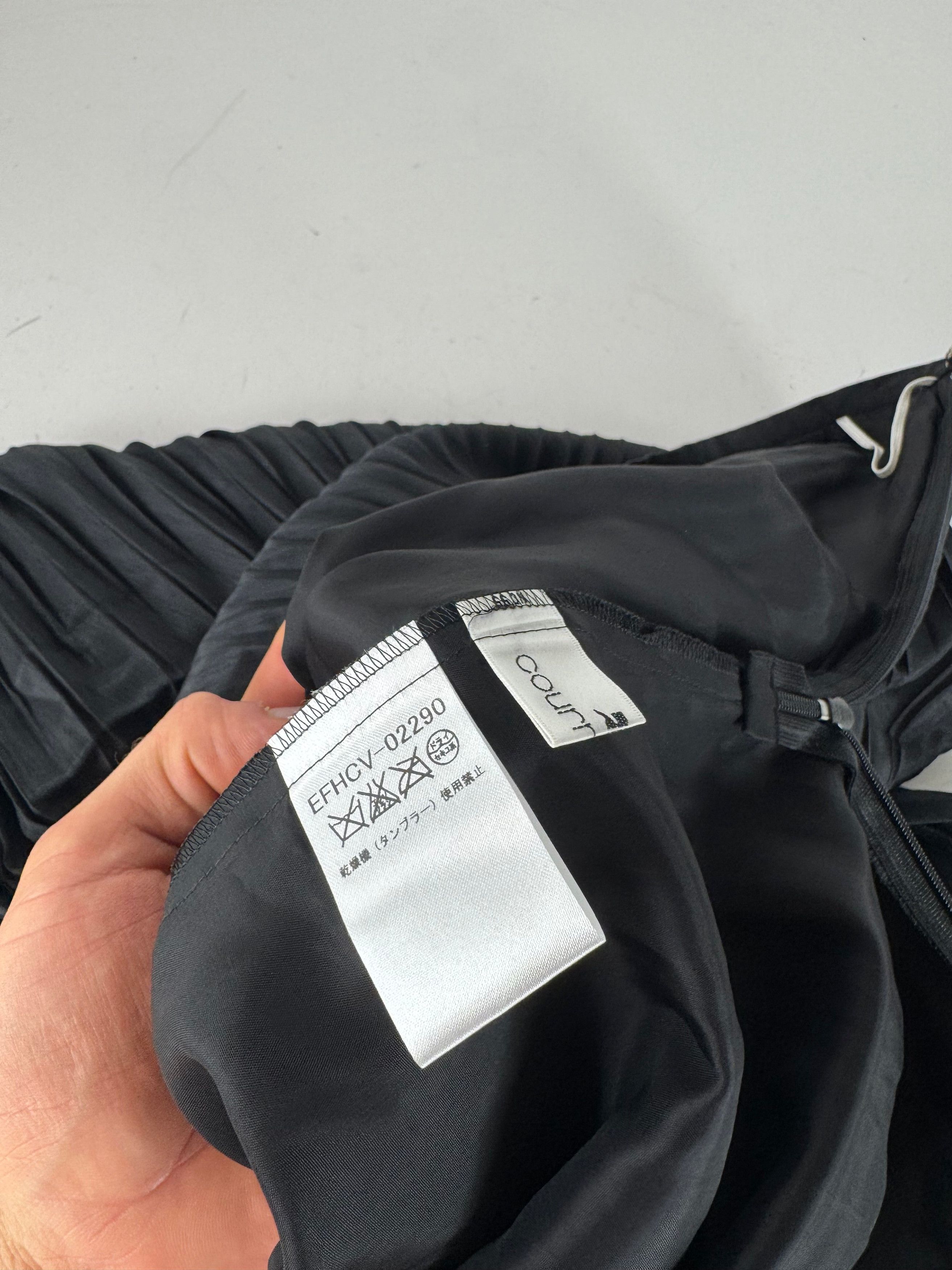 Courreges Vintage Viscose Skirt Black M Size 34" / US 12 / IT 48 - 10 Thumbnail