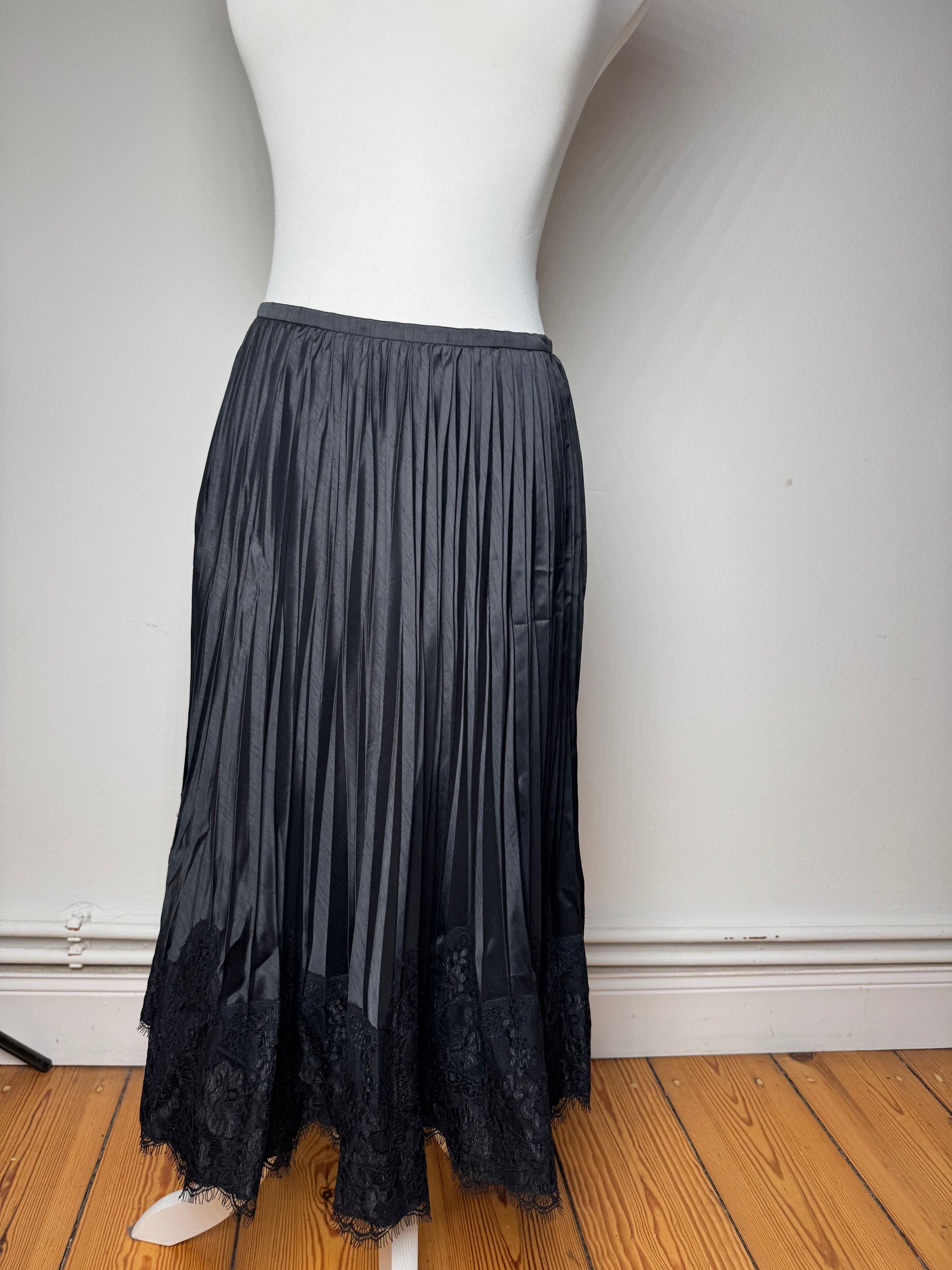 Courreges Vintage Viscose Skirt Black M Size 34" / US 12 / IT 48 - 13 Thumbnail