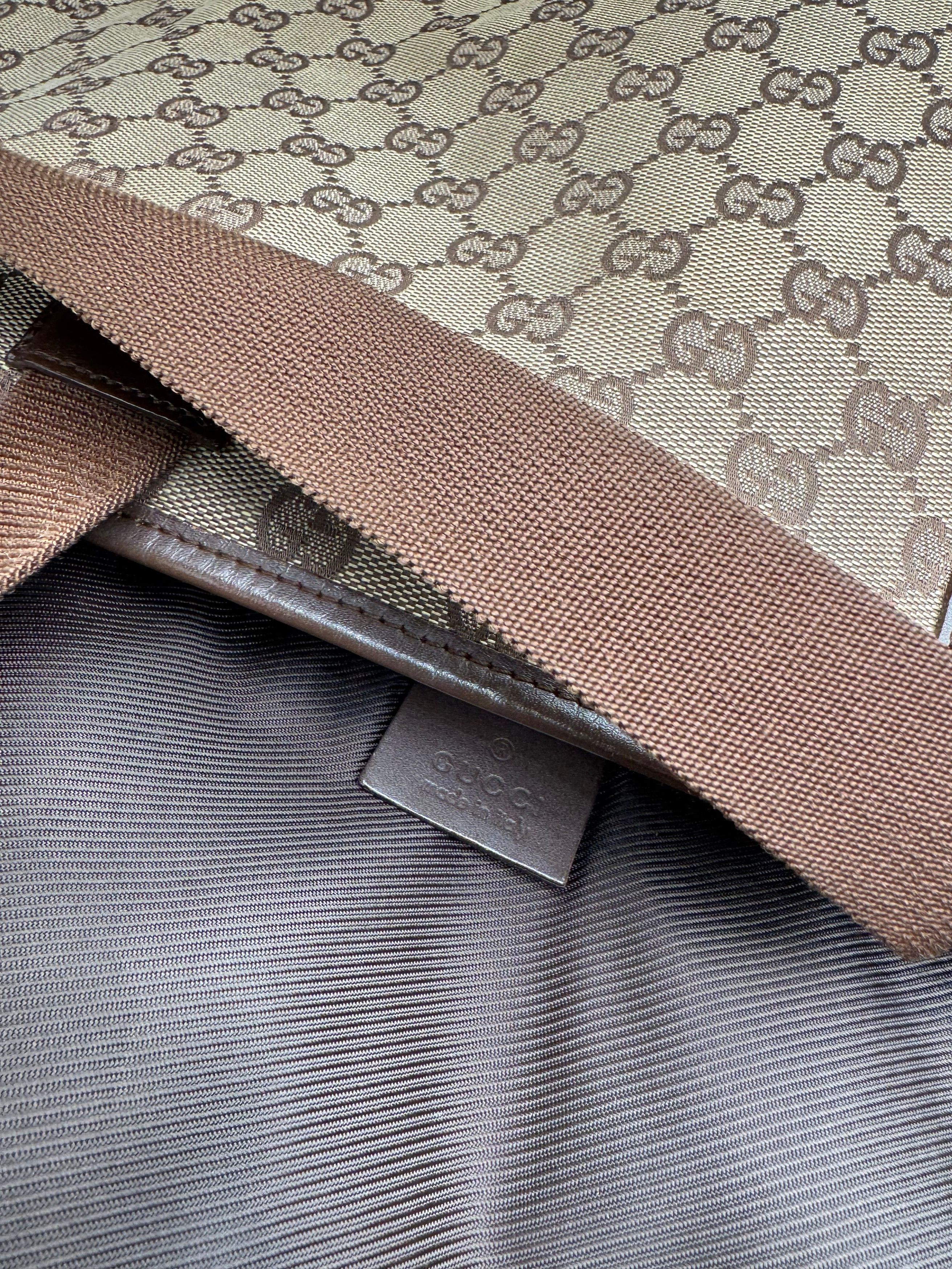 Gucci Vintage Monogram Handbag Beige Brown Size ONE SIZE - 4 Thumbnail