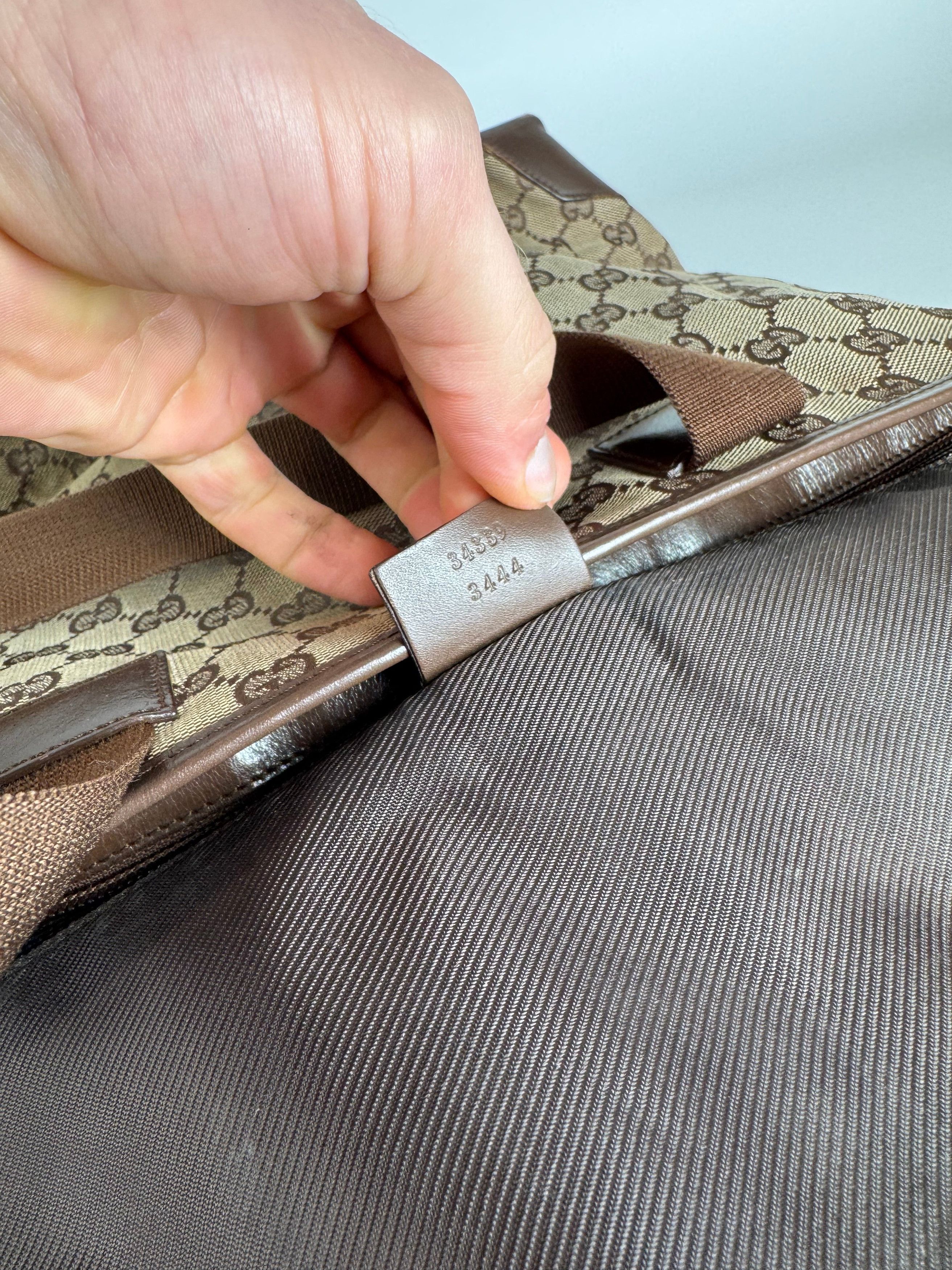 Gucci Vintage Monogram Handbag Beige Brown Size ONE SIZE - 5 Thumbnail