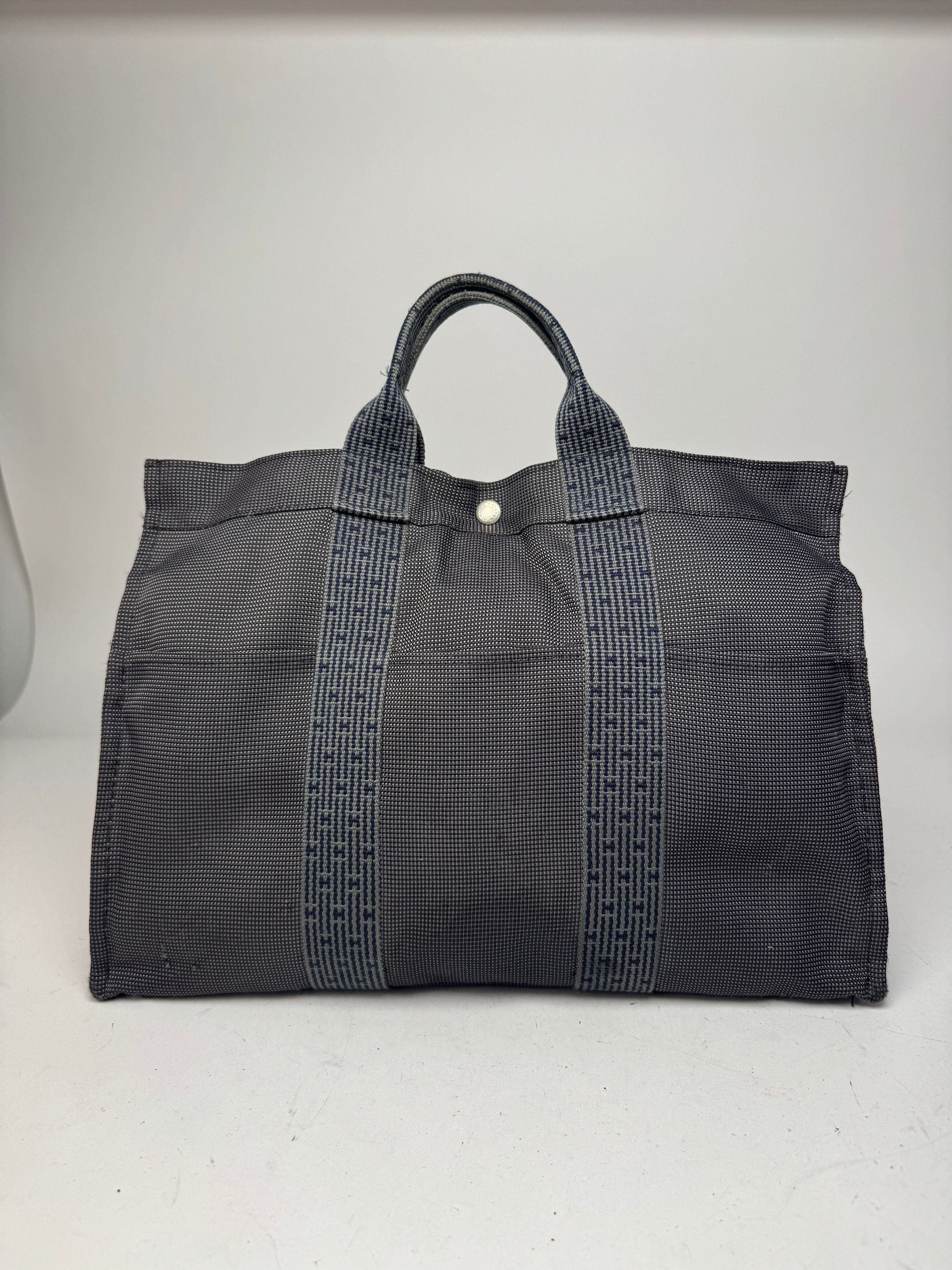 Other Vintage Hermes Tote Bag Anthracite Black Size ONE SIZE - 10 Thumbnail