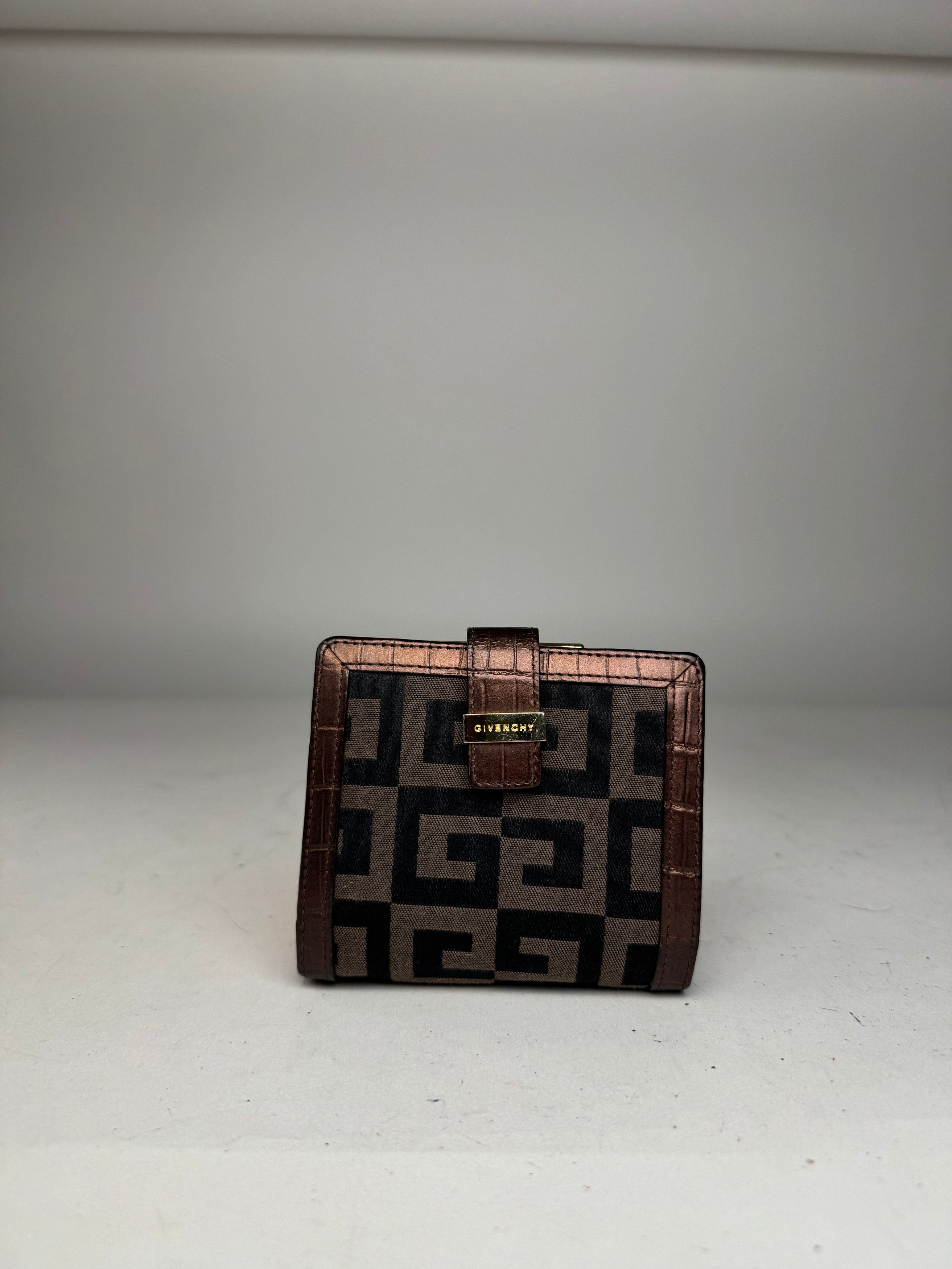 Givenchy Vintage Monogram Wallet black brown Size ONE SIZE - 11 Thumbnail