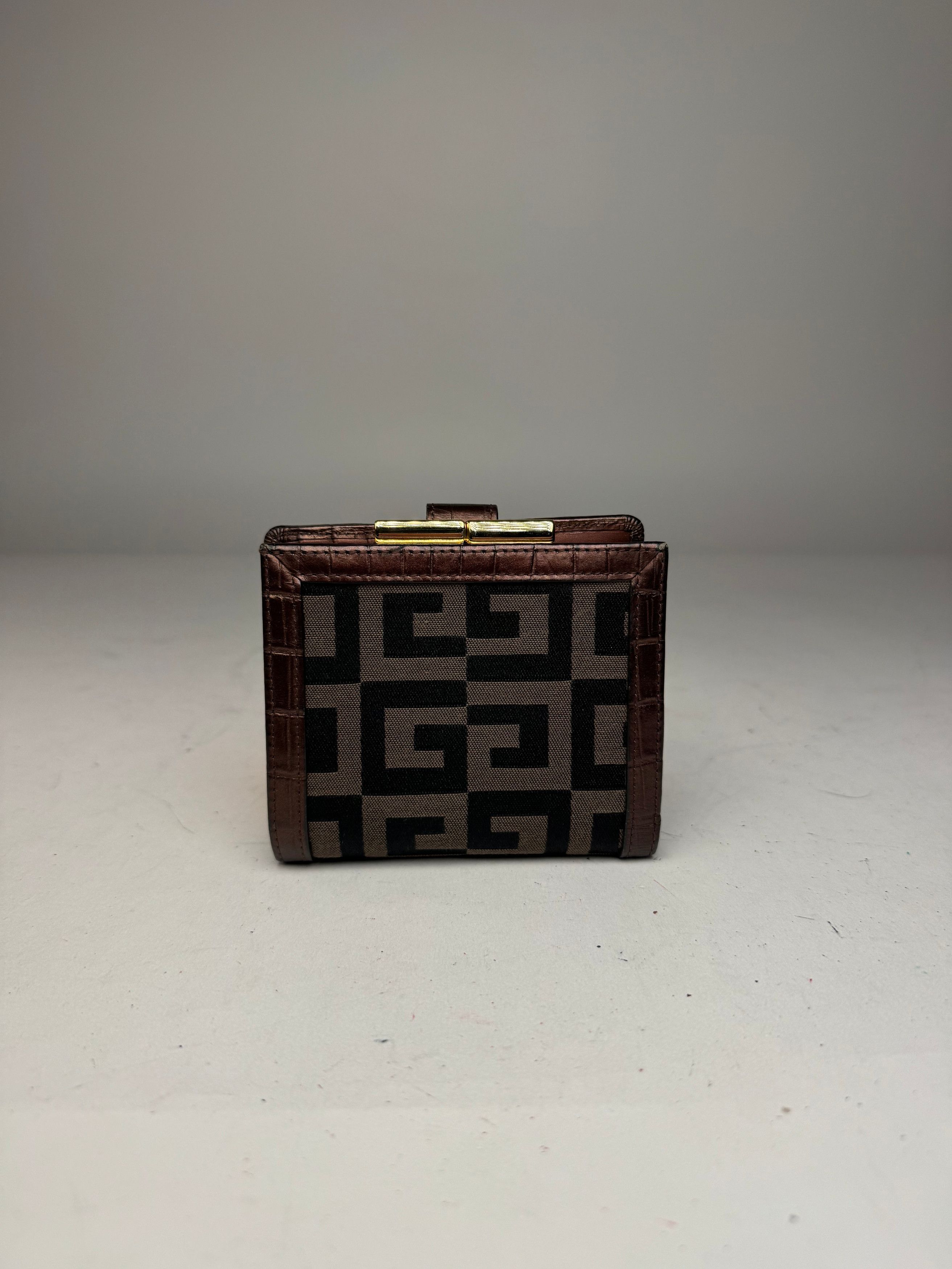Givenchy Vintage Monogram Wallet black brown Size ONE SIZE - 12 Thumbnail