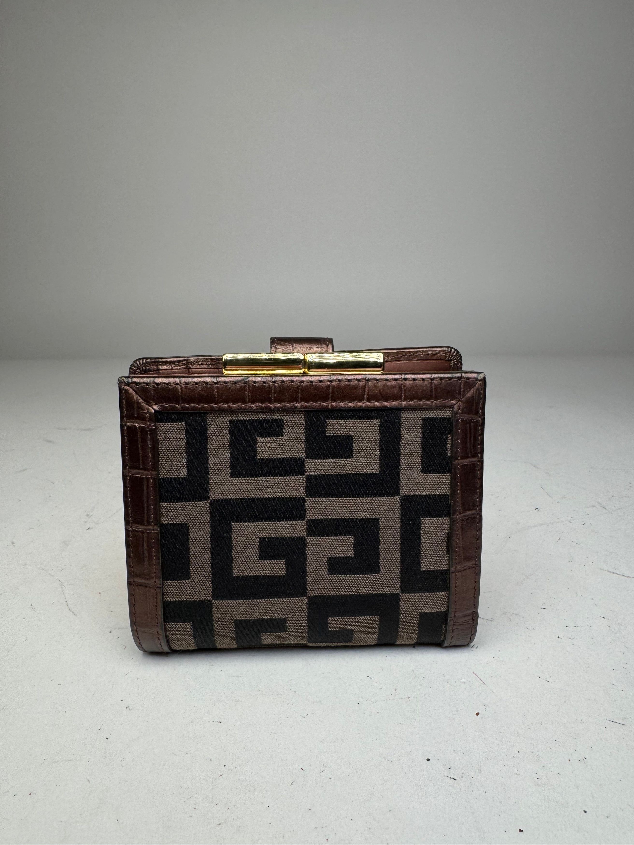 Givenchy Vintage Monogram Wallet black brown Size ONE SIZE - 2 Thumbnail