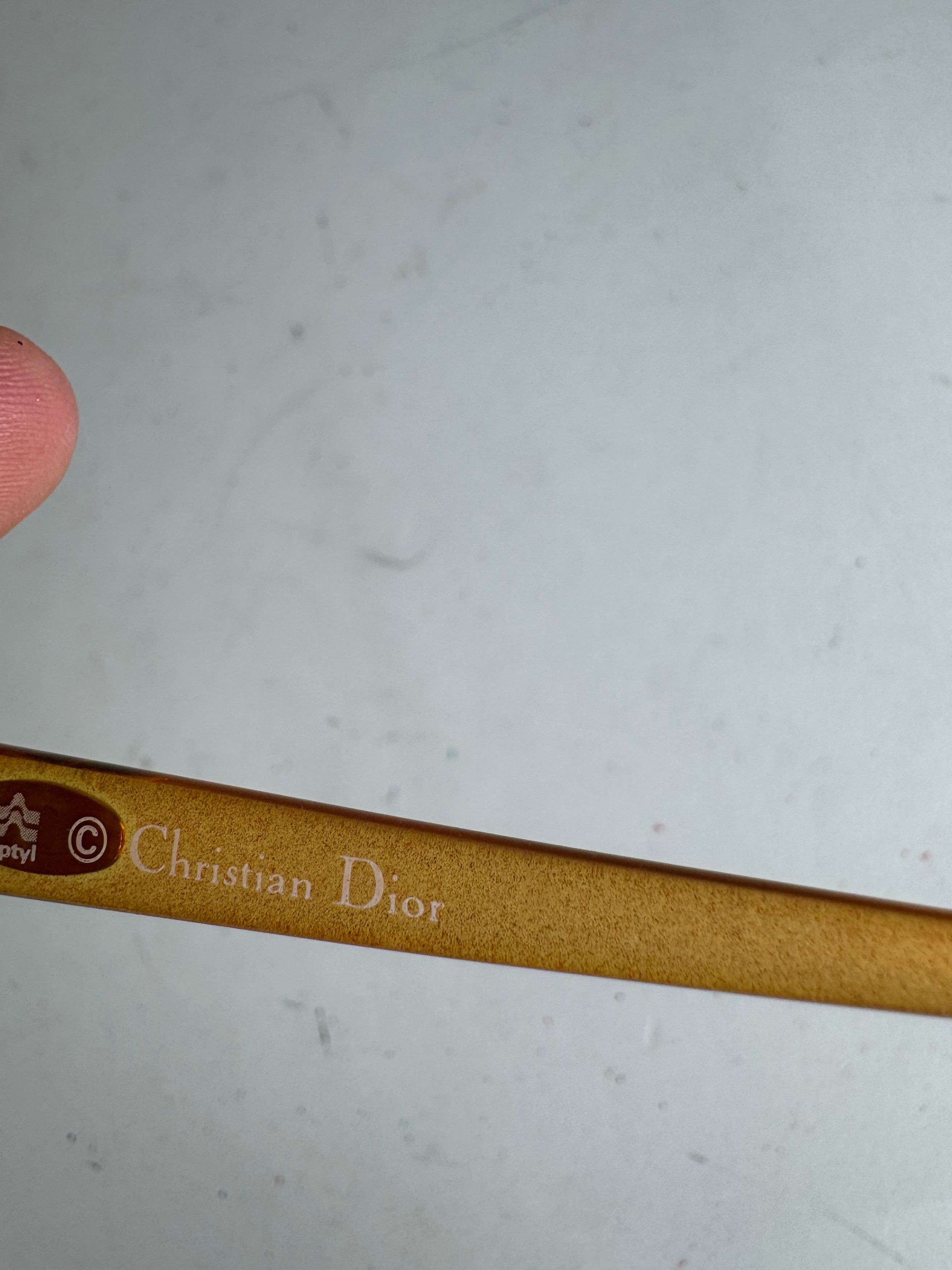 Dior Vintage Sunglasses Orange Size ONE SIZE - 8 Thumbnail